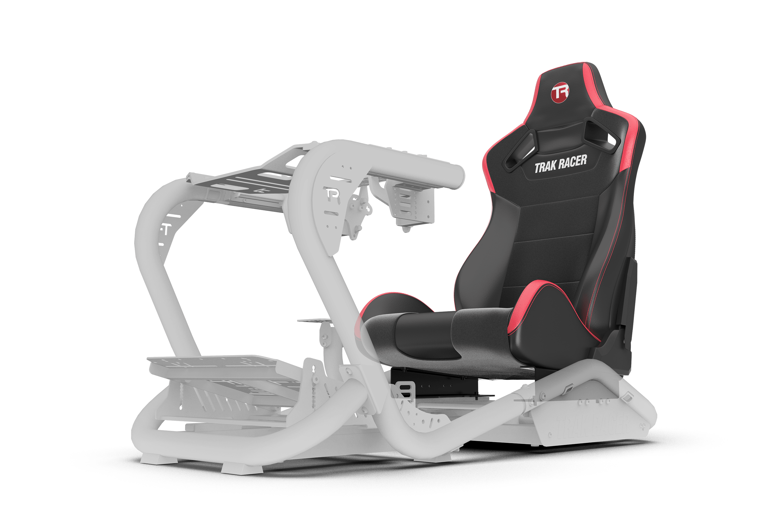 Recliner Sim Racing Seat — Premium Leather/Alcantara-Style Adjustable Seat