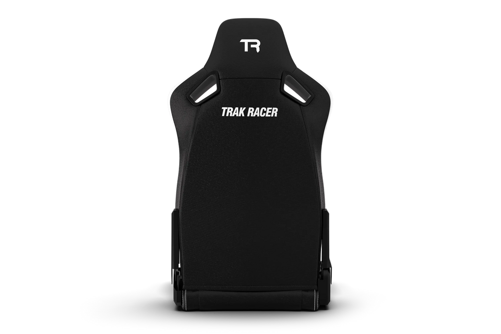 RE2 Dual-Lock Reclining Sim Racing Seat - White Diamond-Stitched Leather-Style