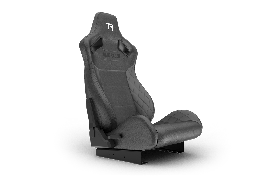Recliner Sim Racing Seat — Premium Diamond-Stitched Leather-Style Finish