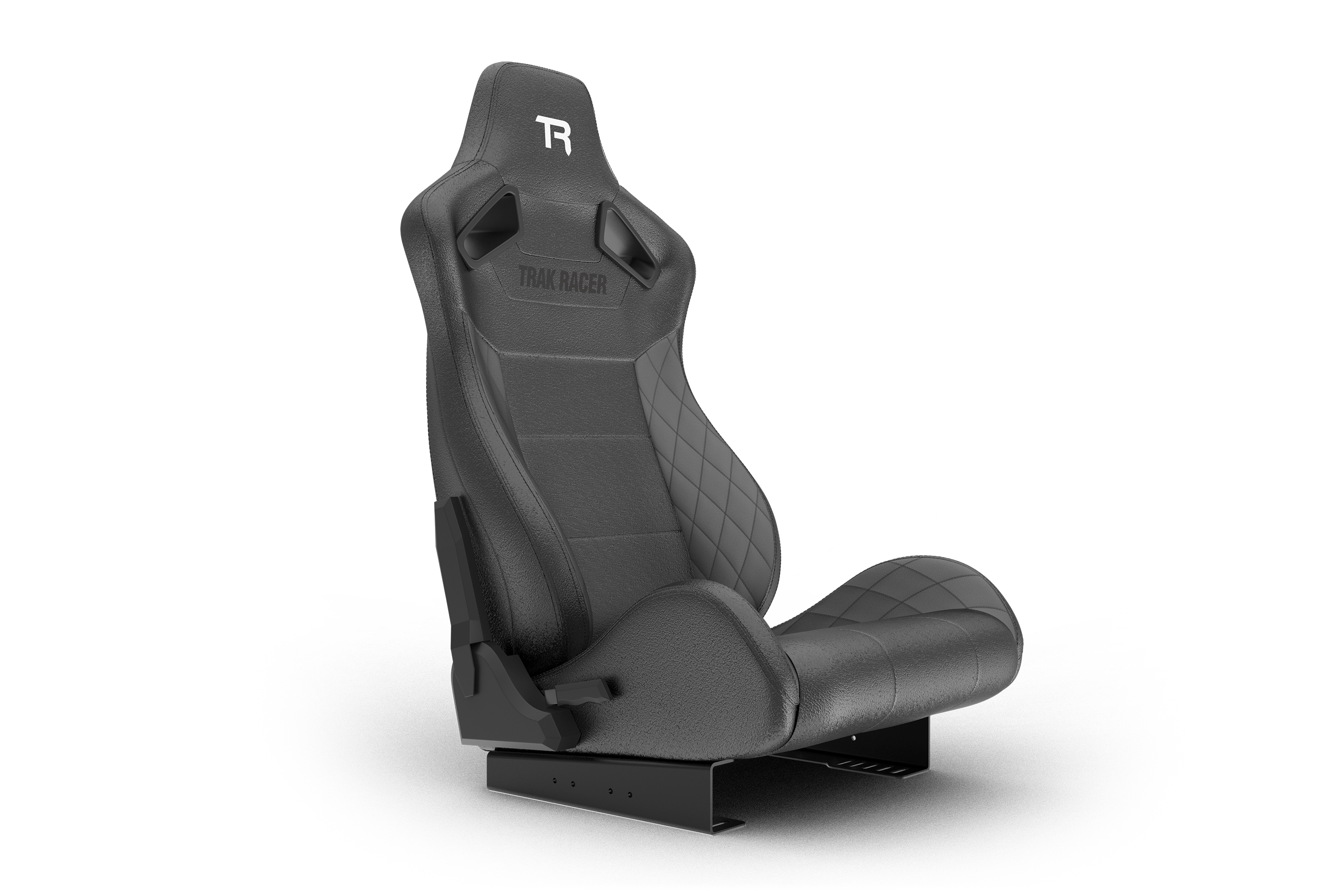 Recliner Sim Racing Seat — Premium Diamond-Stitched Leather-Style Finish