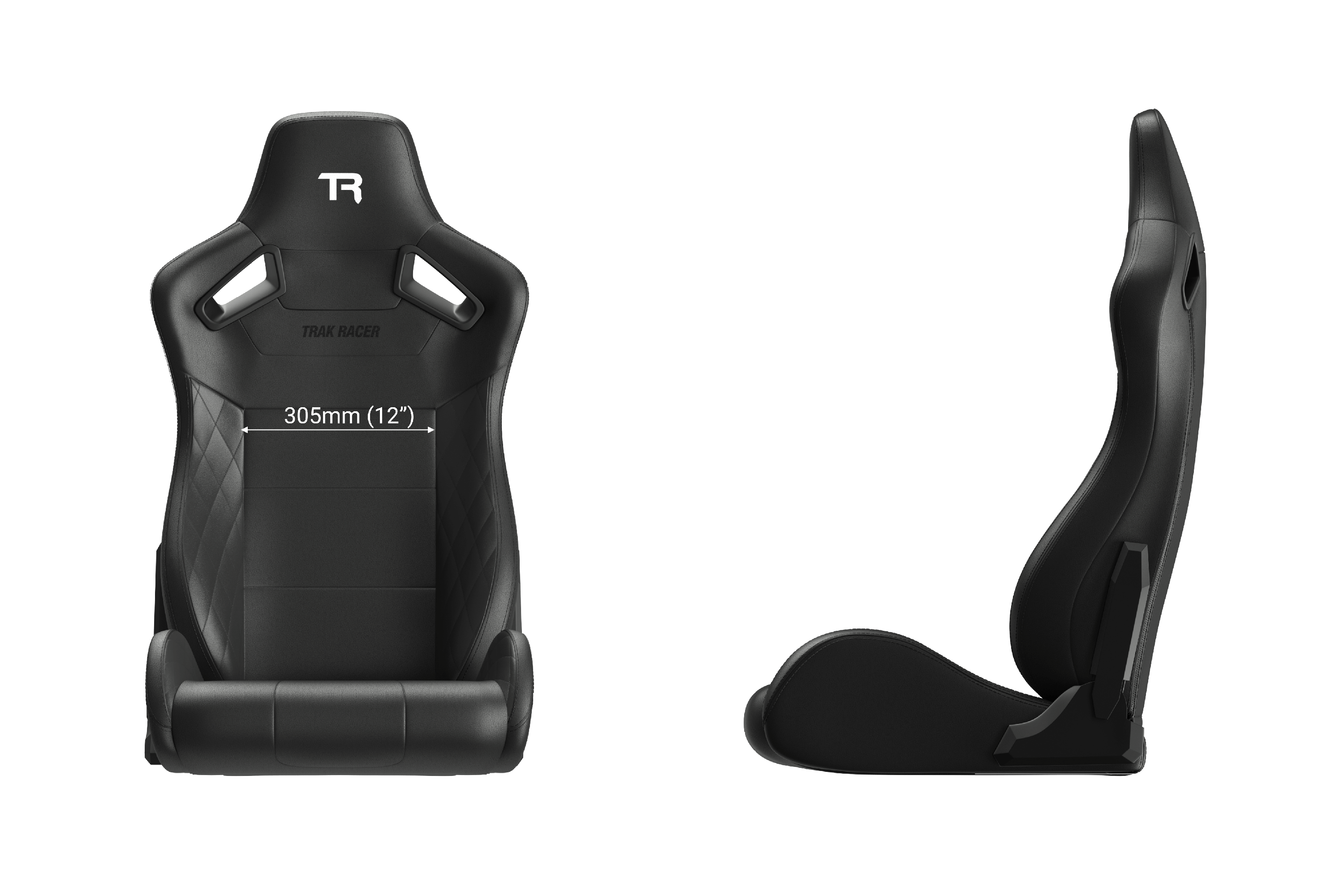 Recliner Sim Racing Seat — Premium Diamond-Stitched Leather-Style Finish