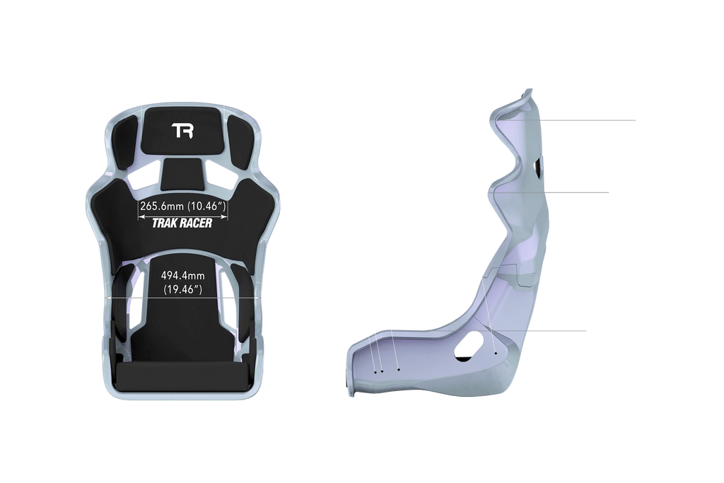 TRS TR Series GT Pro Racing Bucket Seat - Fiberglass Pearlescent Color-Shift Finish