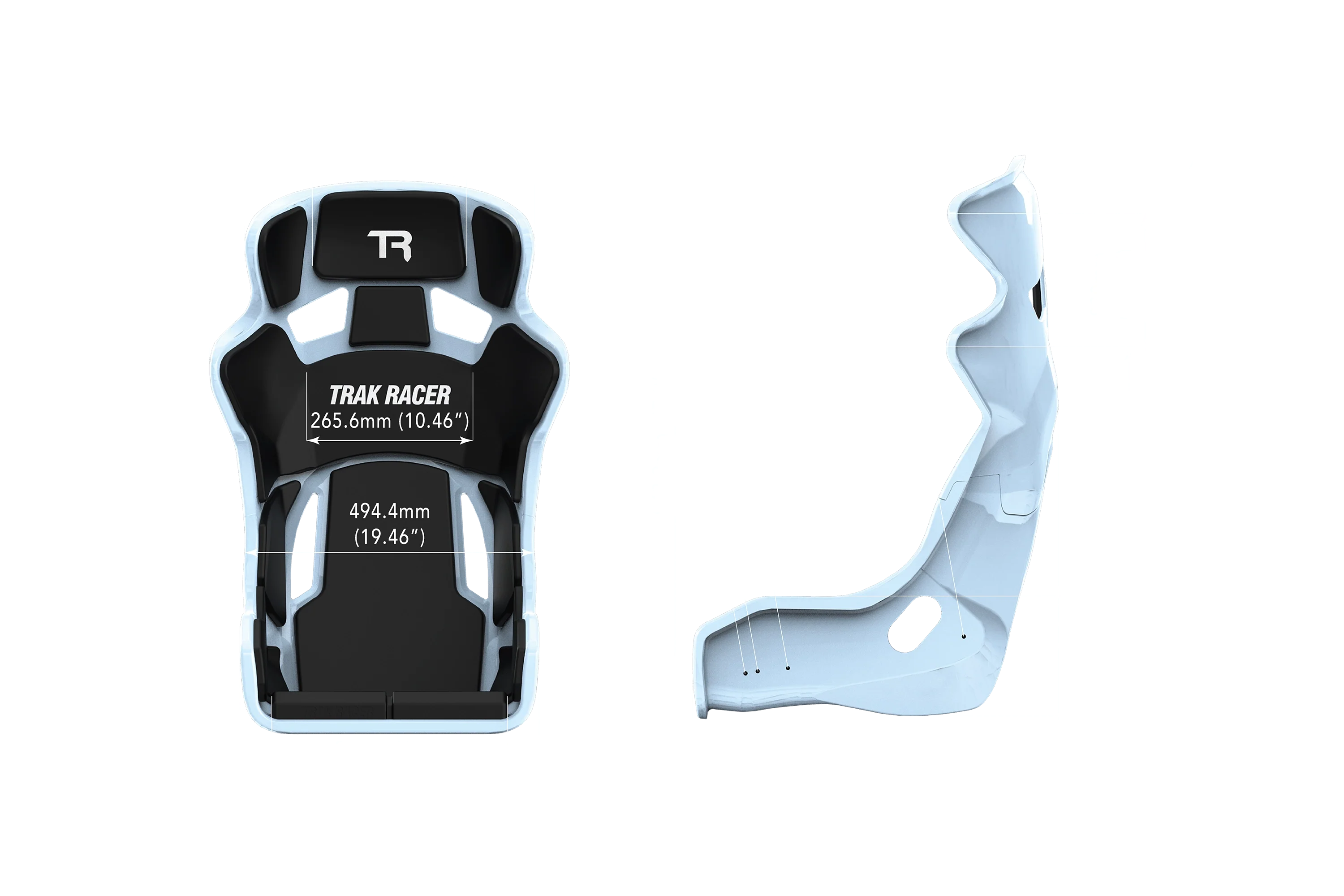 TRS TR Series GT Pro Racing Bucket Seat - Fiberglass Pearlescent Color-Shift Finish