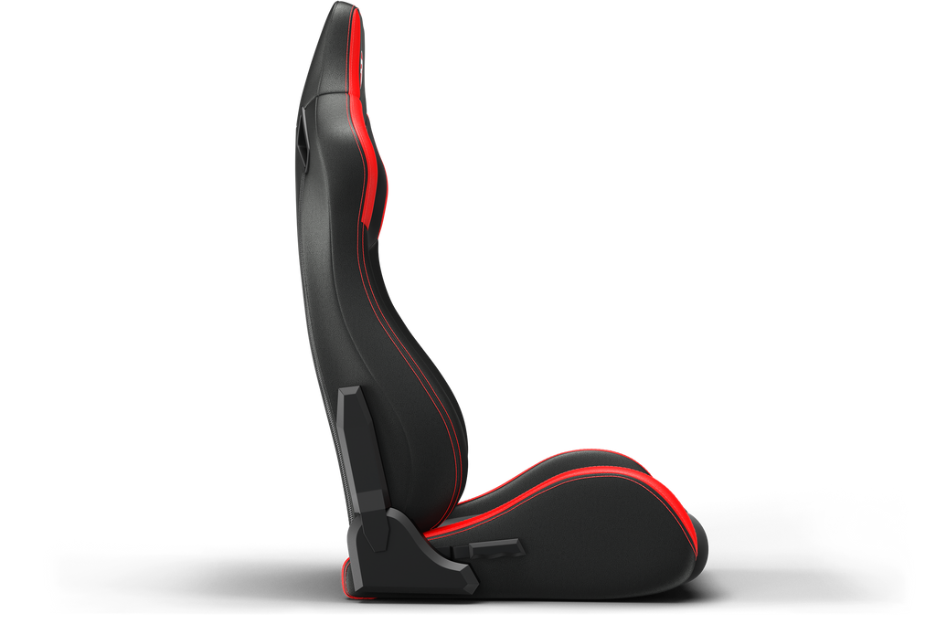 Recliner Sim Racing Seat — Premium Leather/Alcantara-Style Adjustable Seat
