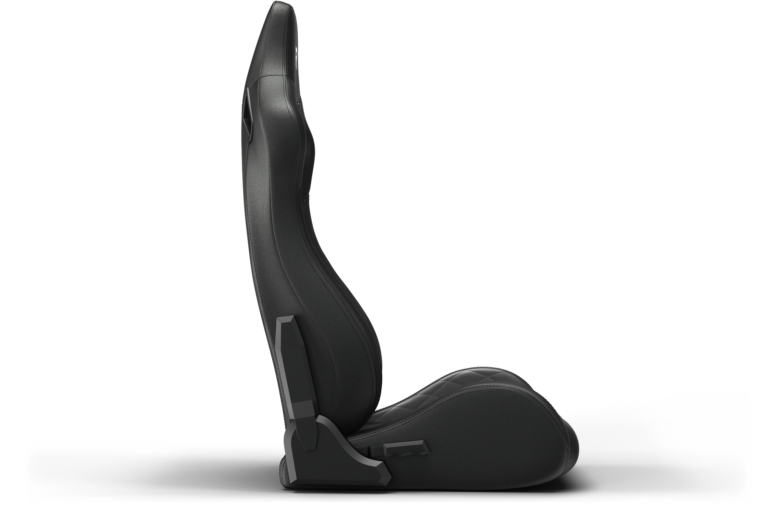 Recliner Sim Racing Seat — Premium Diamond-Stitched Leather-Style Finish