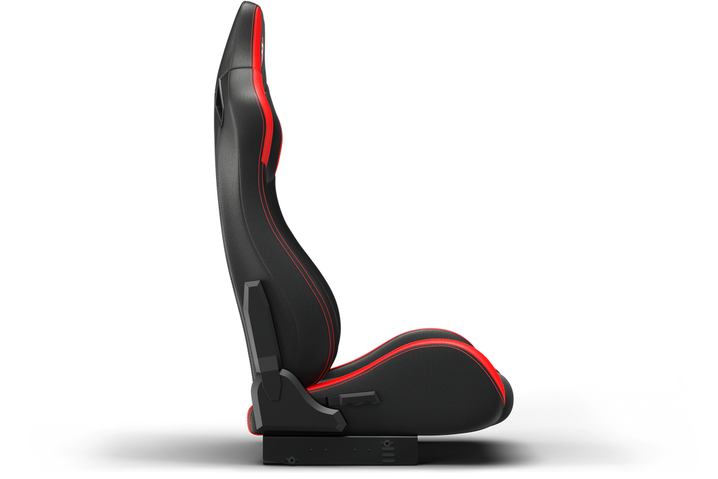 Recliner Sim Racing Seat — Premium Leather/Alcantara-Style Adjustable Seat