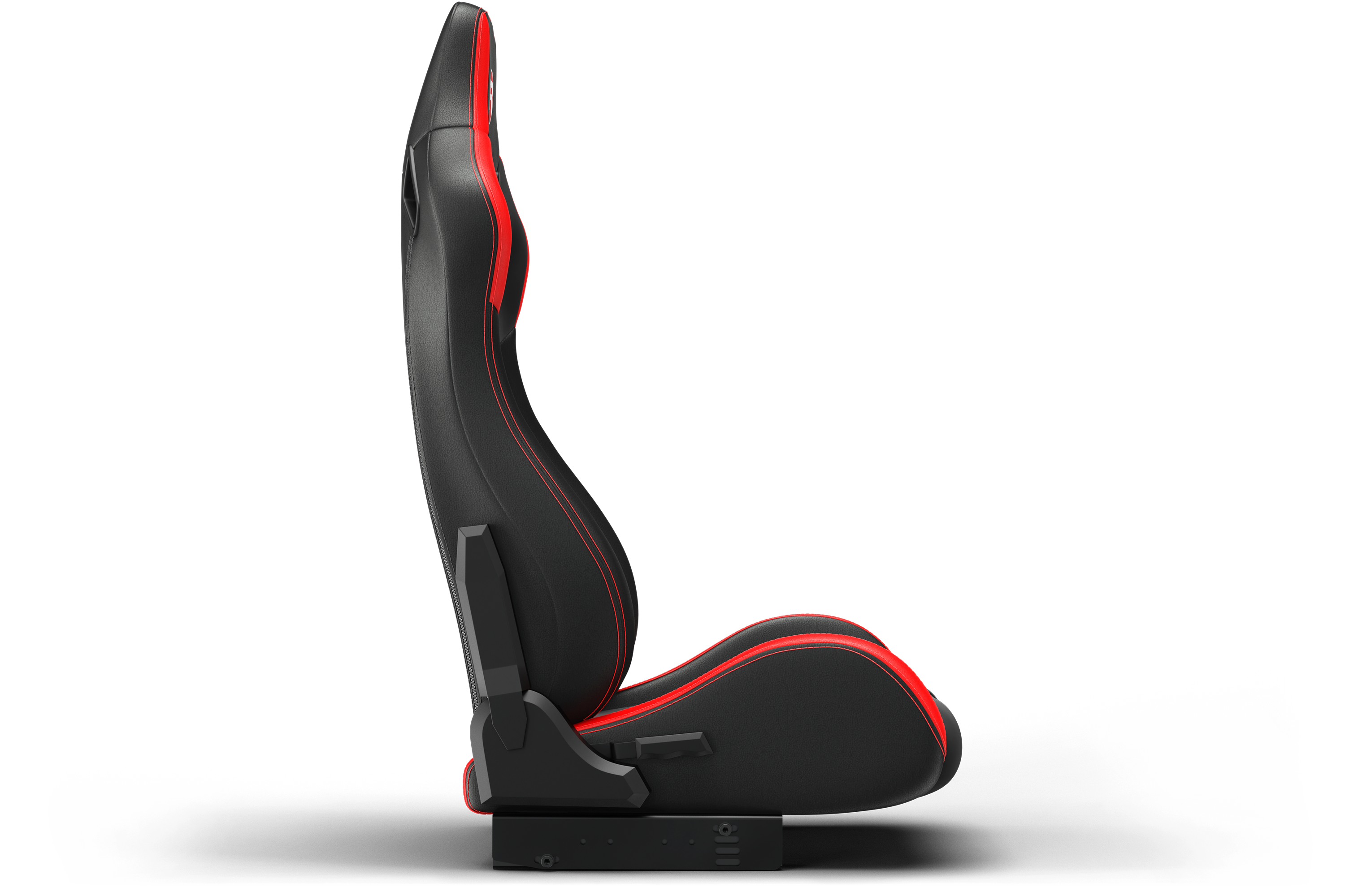 Recliner Sim Racing Seat — Premium Leather/Alcantara-Style Adjustable Seat