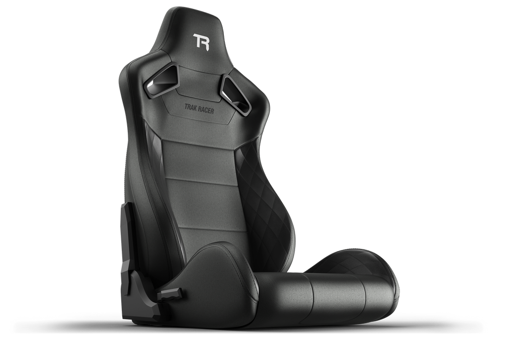 Recliner Sim Racing Seat — Premium Diamond-Stitched Leather-Style Finish