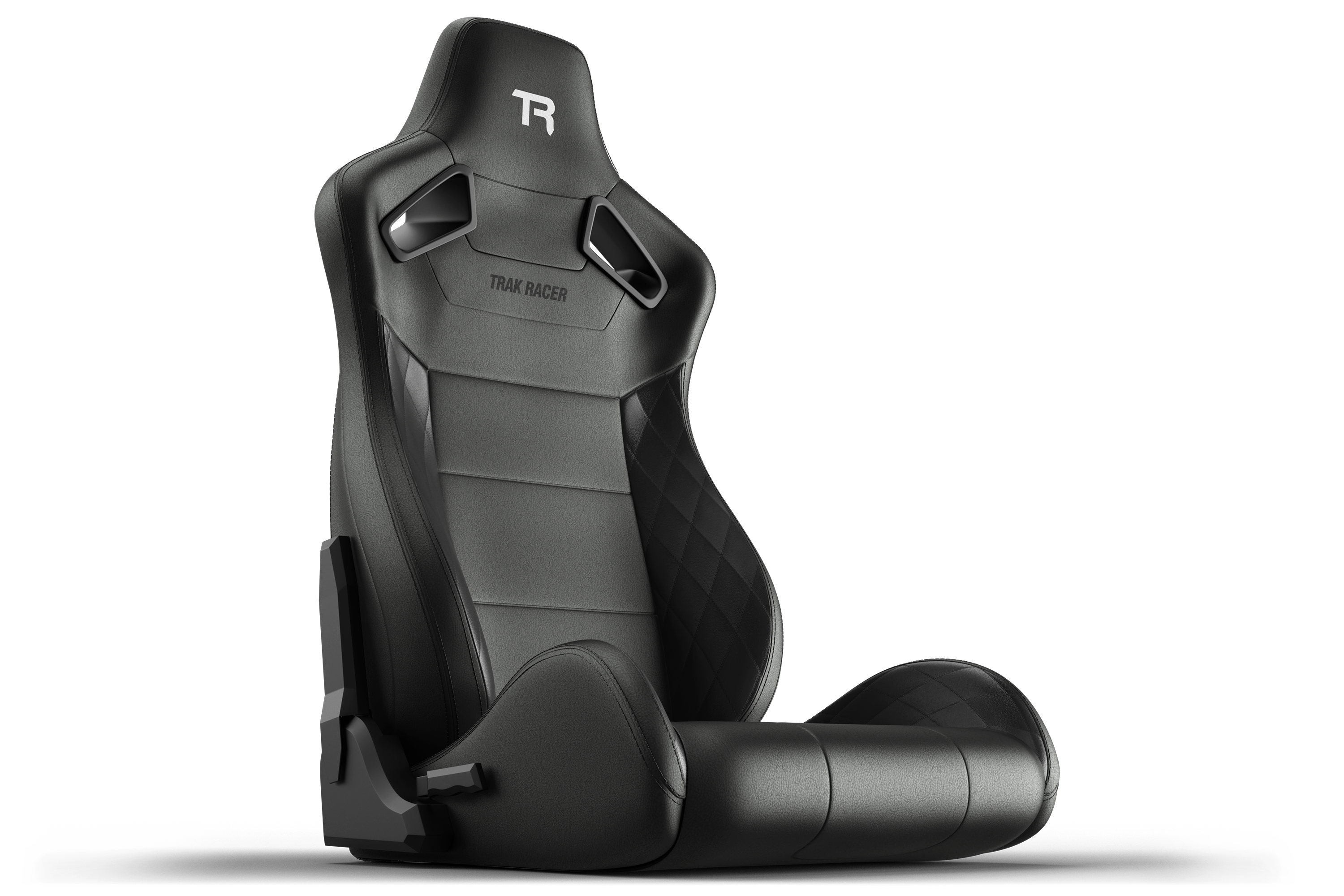 Recliner Sim Racing Seat — Premium Diamond-Stitched Leather-Style Finish