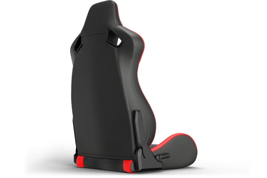 Recliner Sim Racing Seat — Premium Leather/Alcantara-Style Adjustable Seat