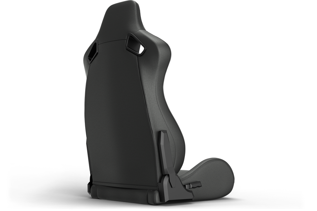 Recliner Sim Racing Seat — Premium Diamond-Stitched Leather-Style Finish