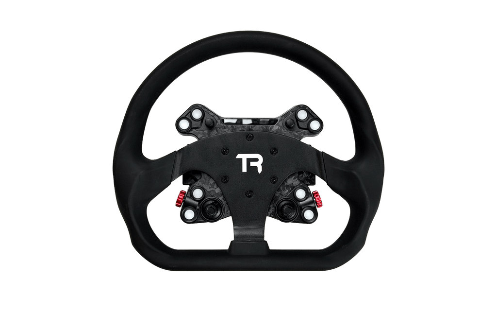 330mm/13" Flat-Bottom Closed GT Sim Racing Wheel Rim – Aluminium Alloy with Silicone Grip