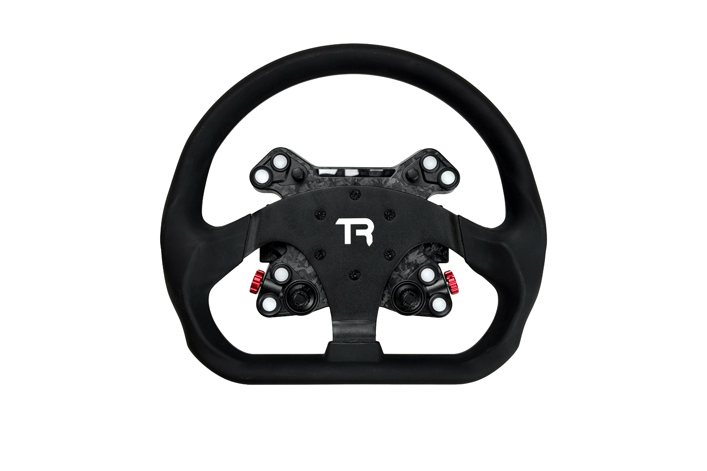 330mm/13" Flat-Bottom Closed GT Sim Racing Wheel Rim – Aluminium Alloy with Silicone Grip