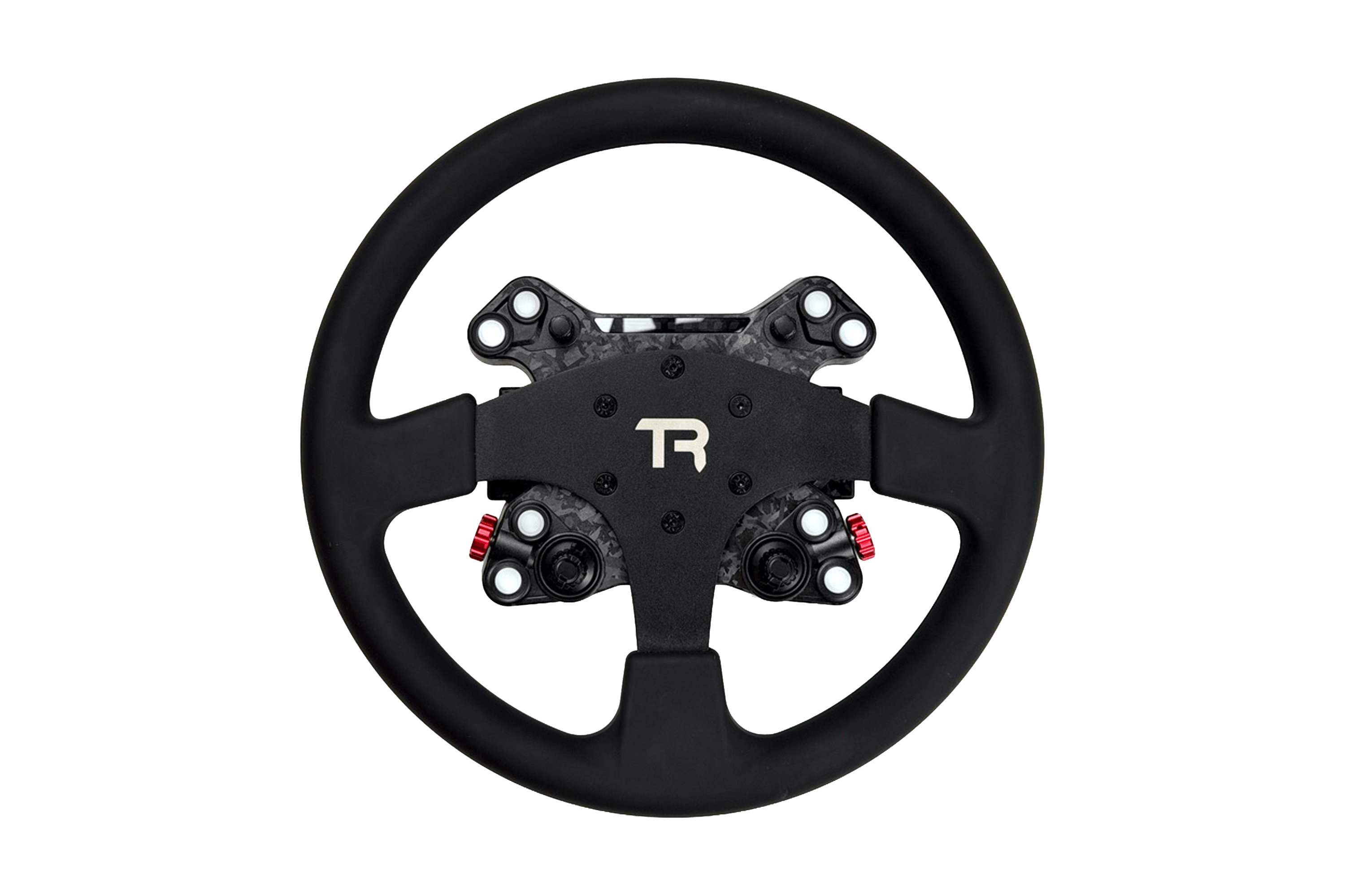 330mm/13" Round Sim Racing Wheel Rim – Aluminium Alloy with Silicone Grip