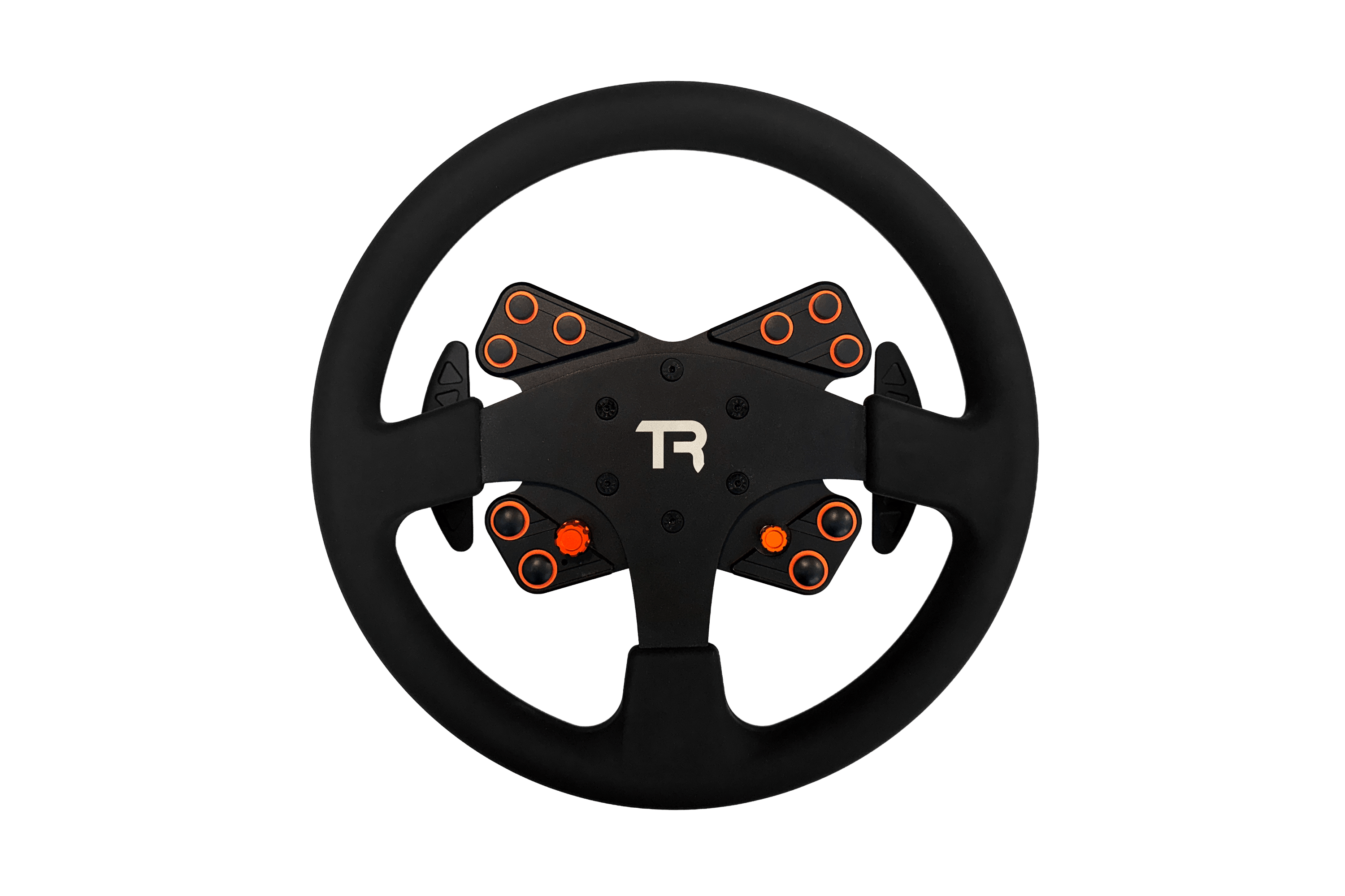 330mm/13" Round Sim Racing Wheel Rim – Aluminium Alloy with Silicone Grip