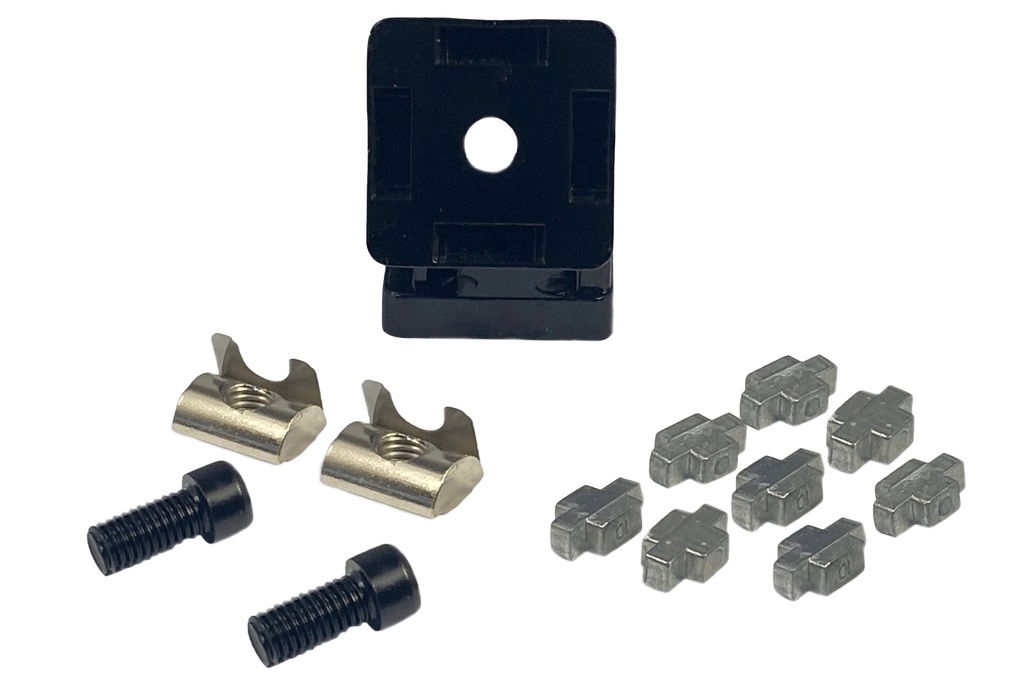 40x40mm (1.57" x 1.57") Flexible Pivot Joint Connector — For 8mm (0.31") Slot Aluminium Extrusion