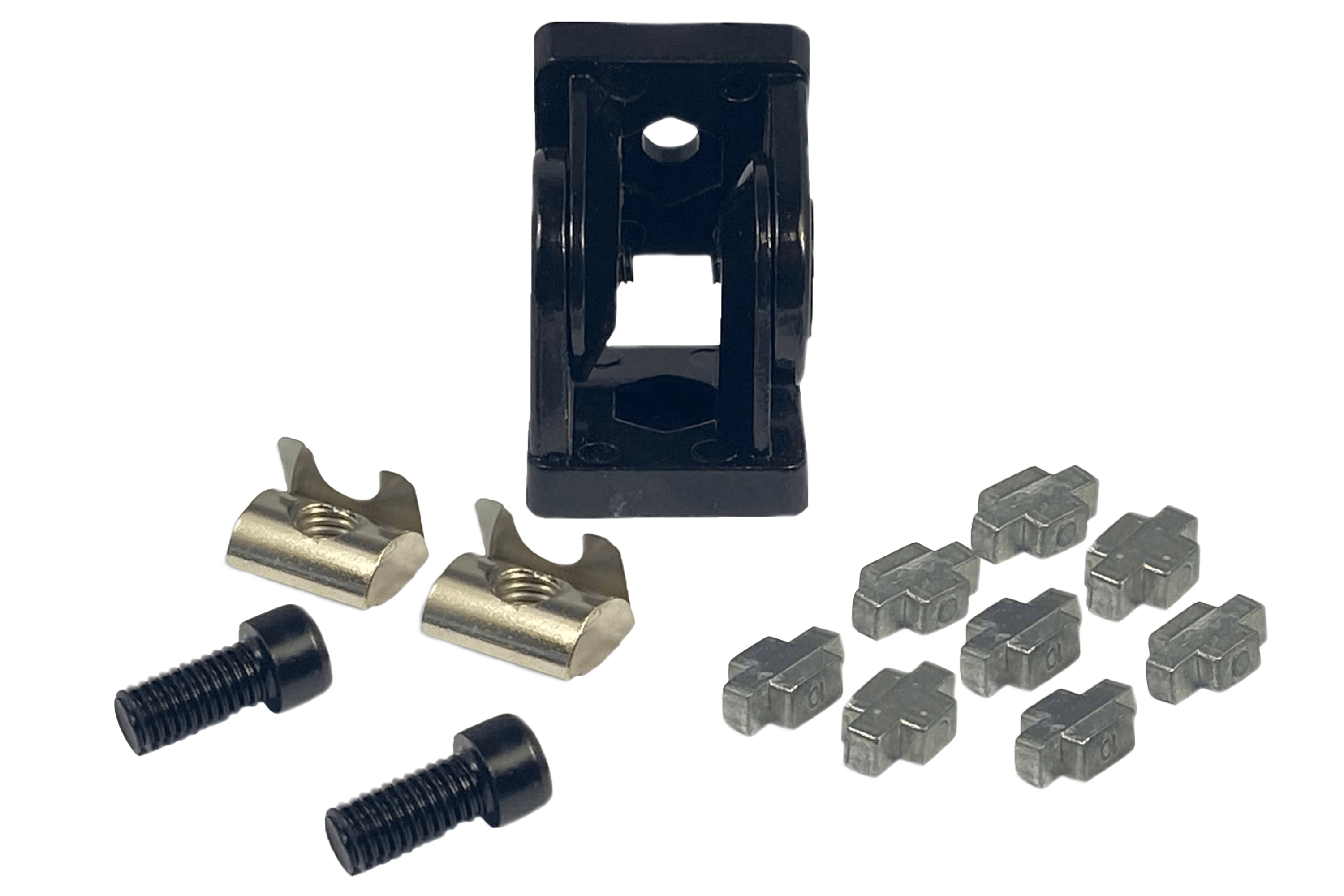 40x40mm (1.57" x 1.57") Flexible Pivot Joint Connector — For 8mm (0.31") Slot Aluminium Extrusion