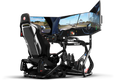 Freestanding Triple (3) Monitor Stand – 32" to 45" Displays for Sim Racing, Flight Simulation & Truck Simulators