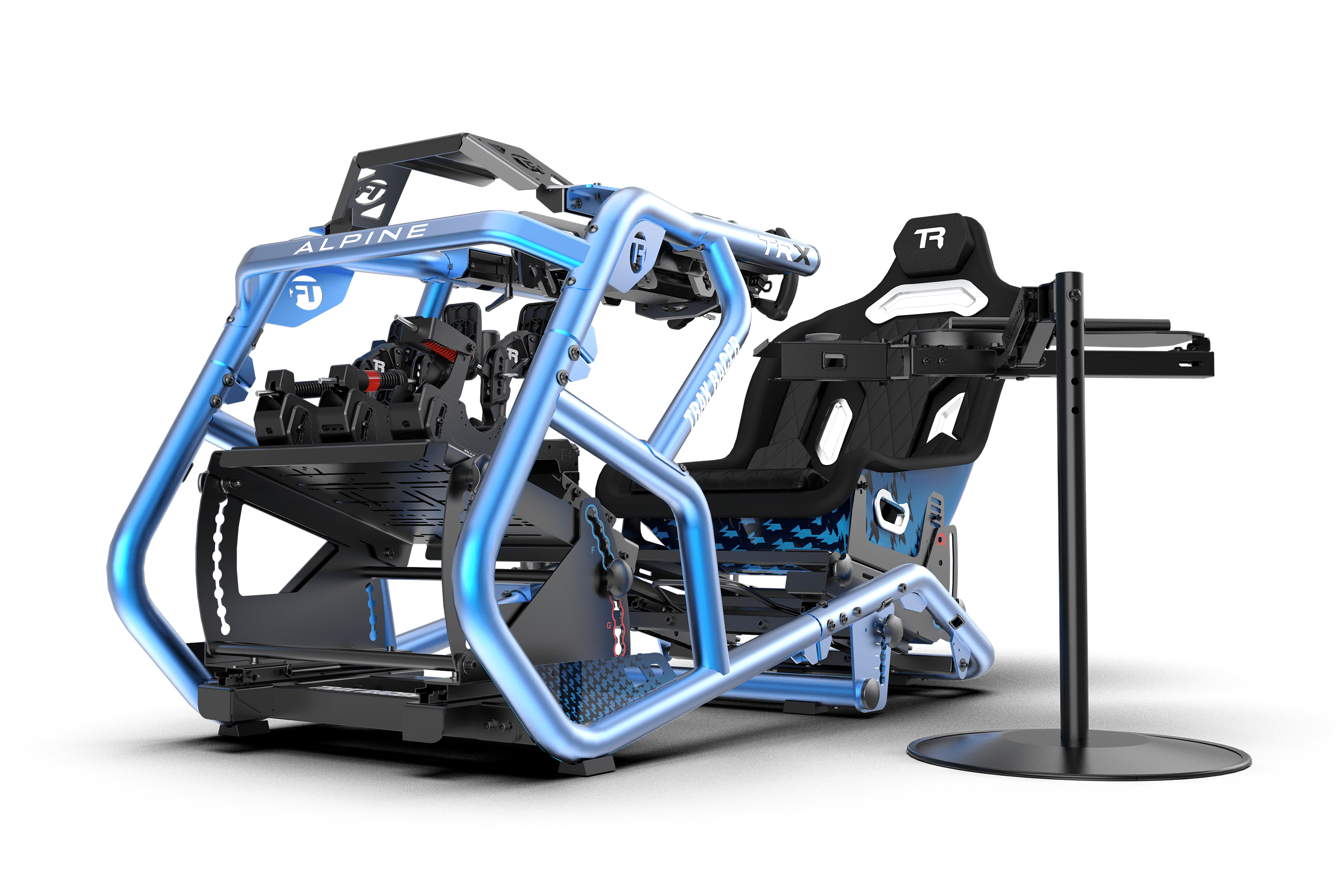 Free-Standing Adjustable Keyboard & Mouse Tray for Sim Racing & Flight Sim Cockpits
