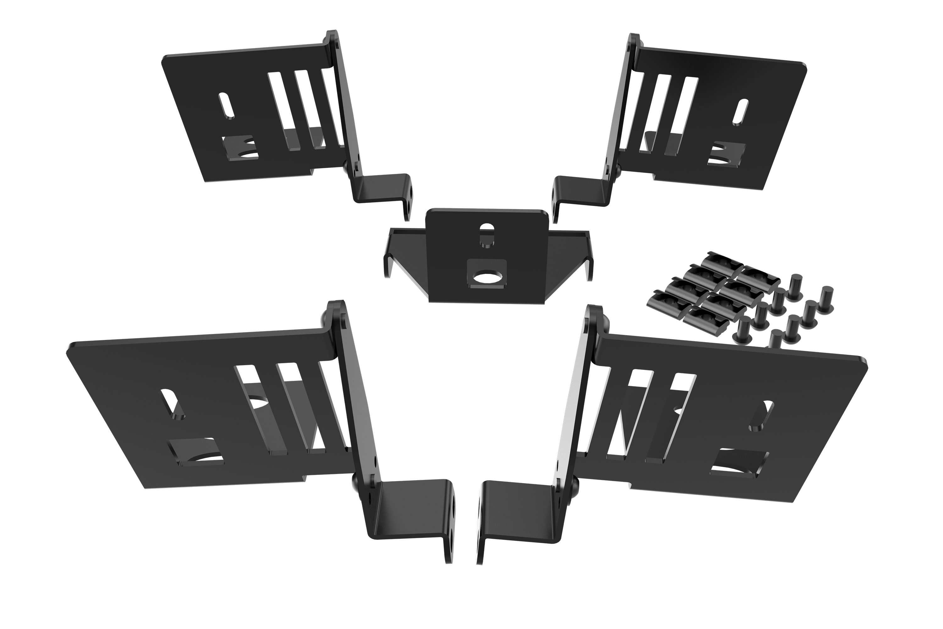 Universal 5-Speaker Mount Kit for Aluminium Extrusion Sim Rigs