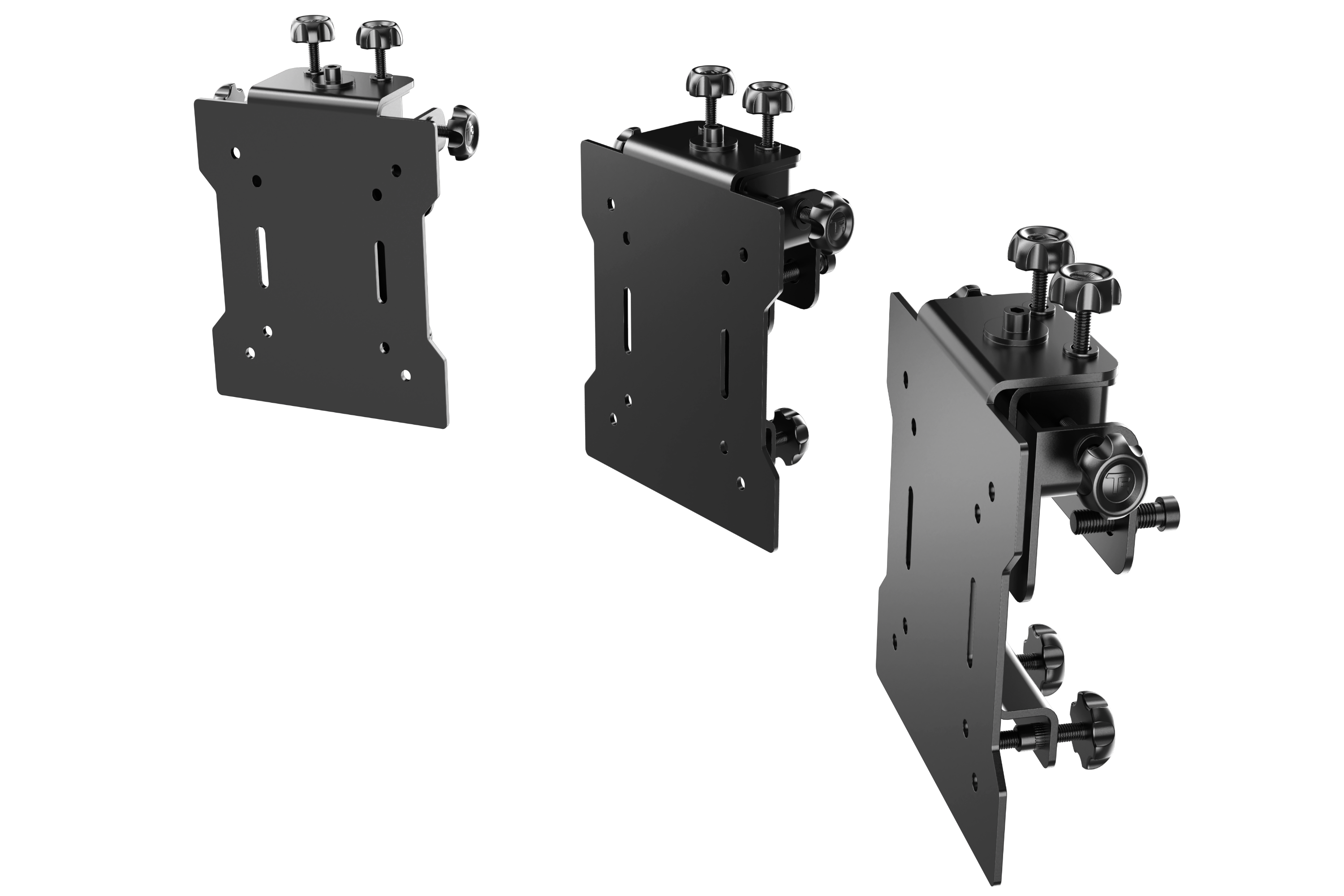 Variable Adjustment VESA Adapter Kit — Tool-Free Monitor Alignment for Triple Monitor Stands