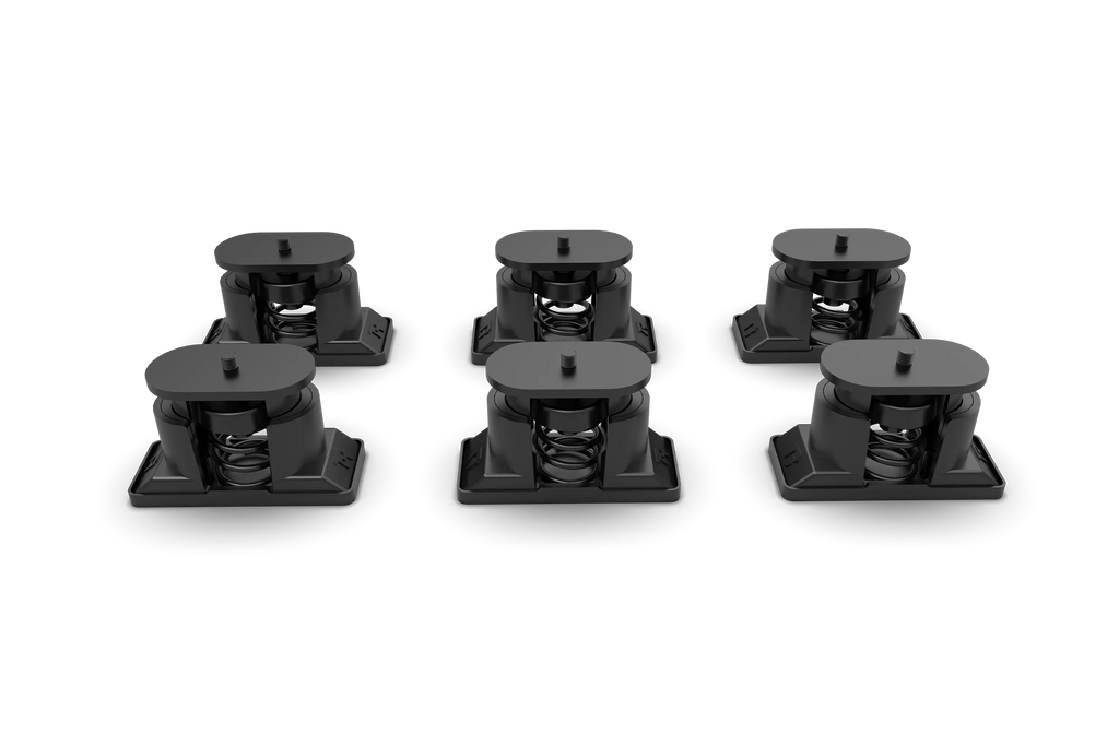 Vibration Isolation Foot Kit – Set of 6 Heavy-Duty Rubber Isolation Feet