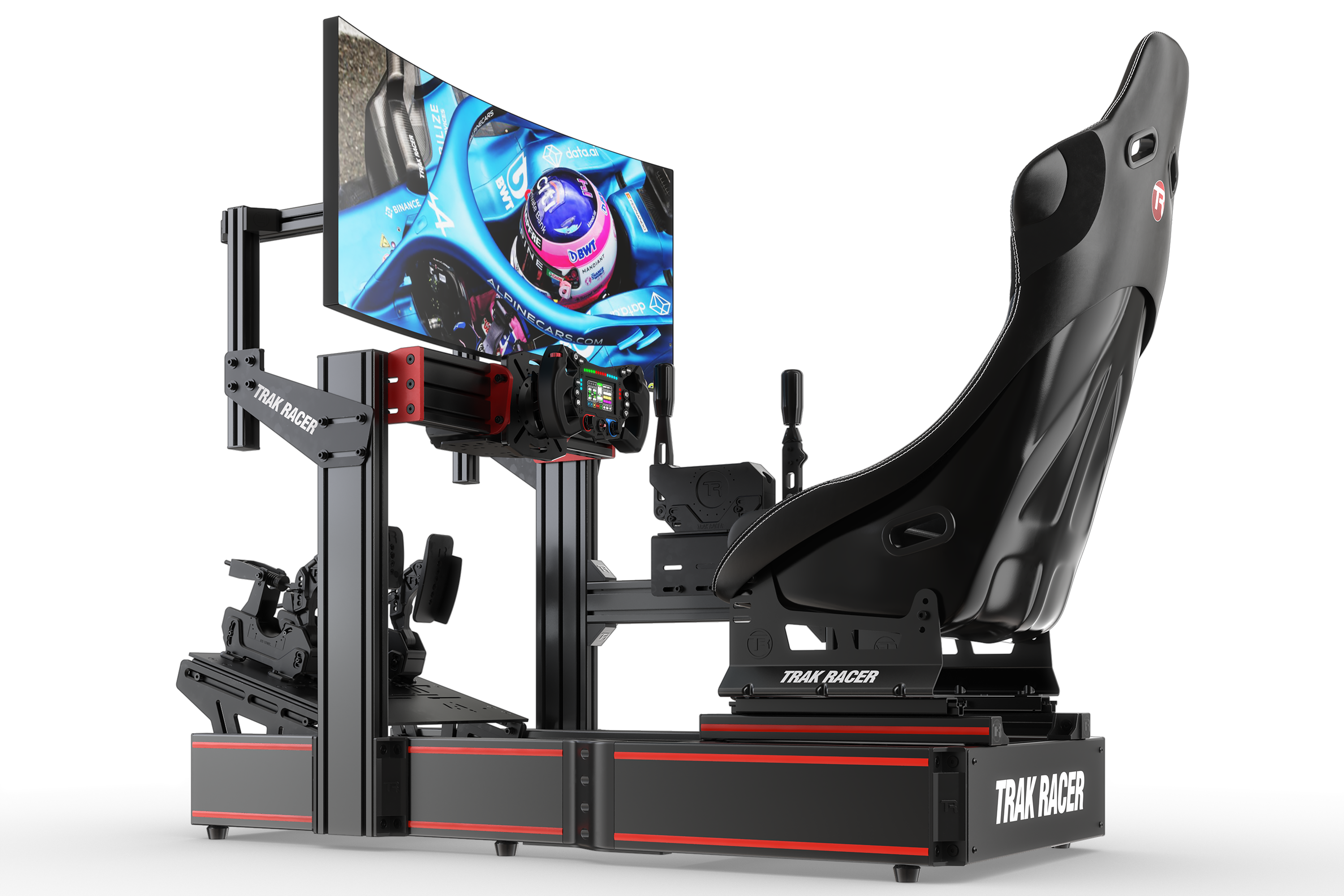 Cockpit-Mounted Single Monitor Stand (Lite) — Compact Monitor Mount for Sim Racing & Flight Sim Rigs