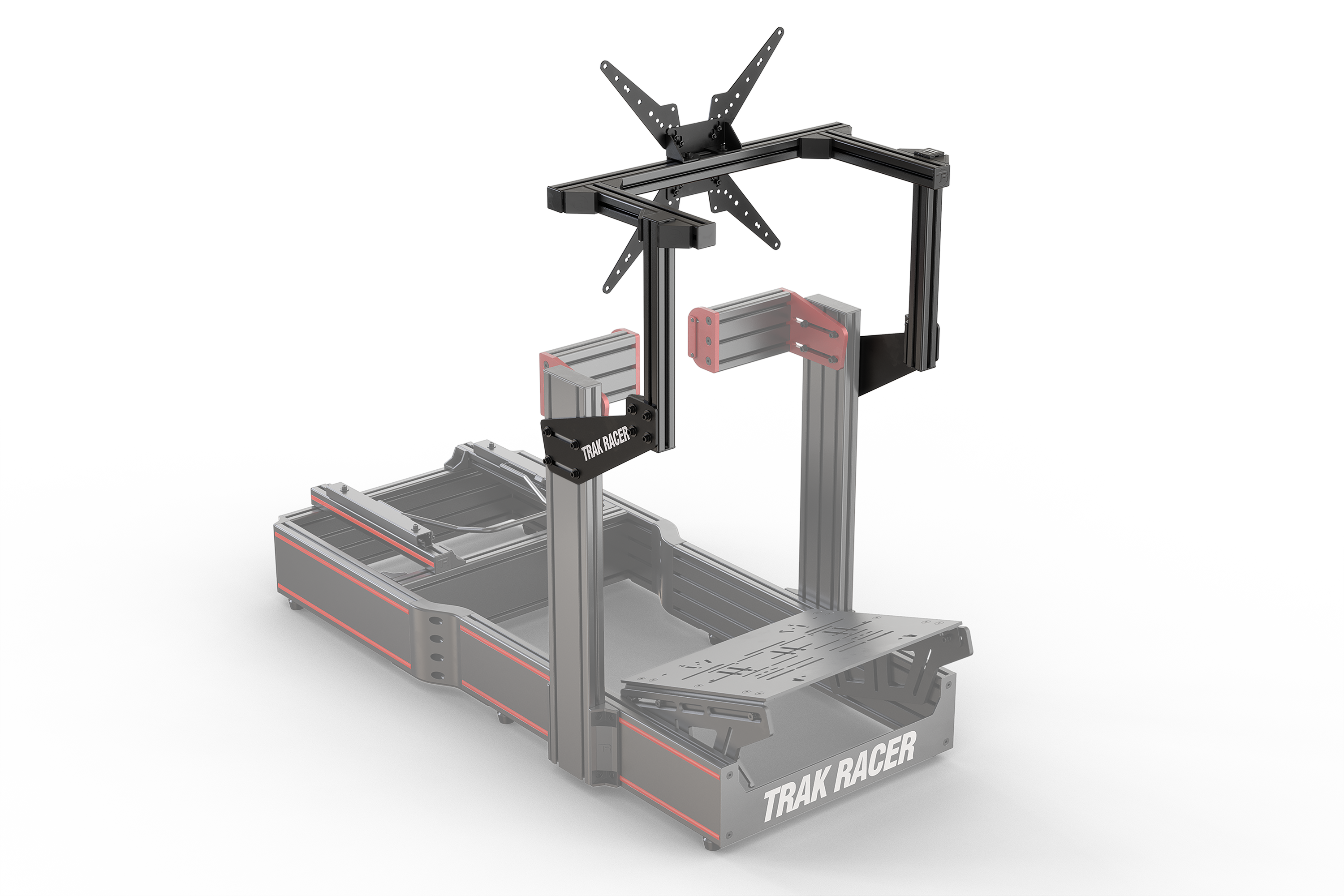 Cockpit-Mounted Single Monitor Stand (Lite) — Compact Monitor Mount for Sim Racing & Flight Sim Rigs