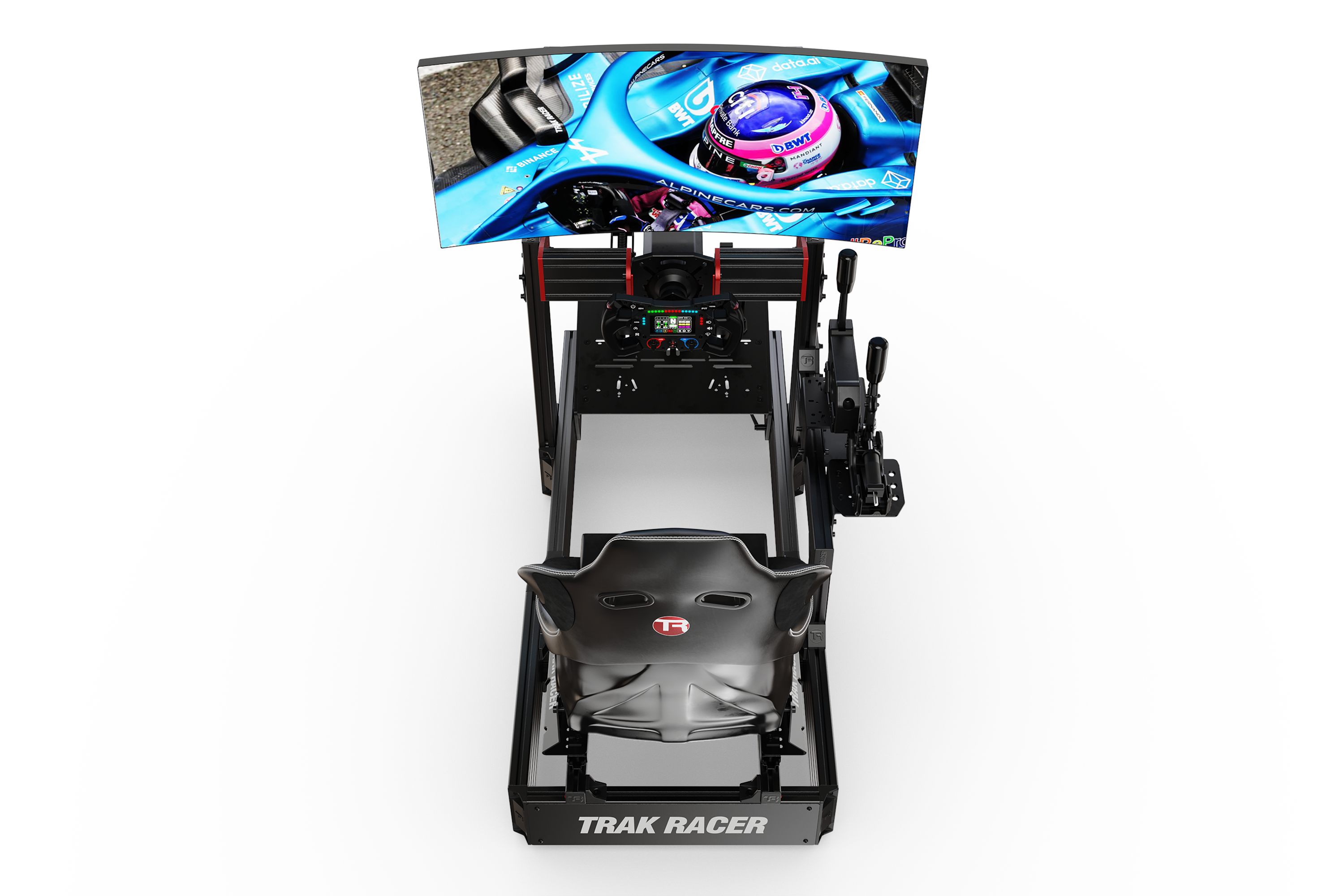 Cockpit-Mounted Single Monitor Stand (Lite) — Compact Monitor Mount for Sim Racing & Flight Sim Rigs