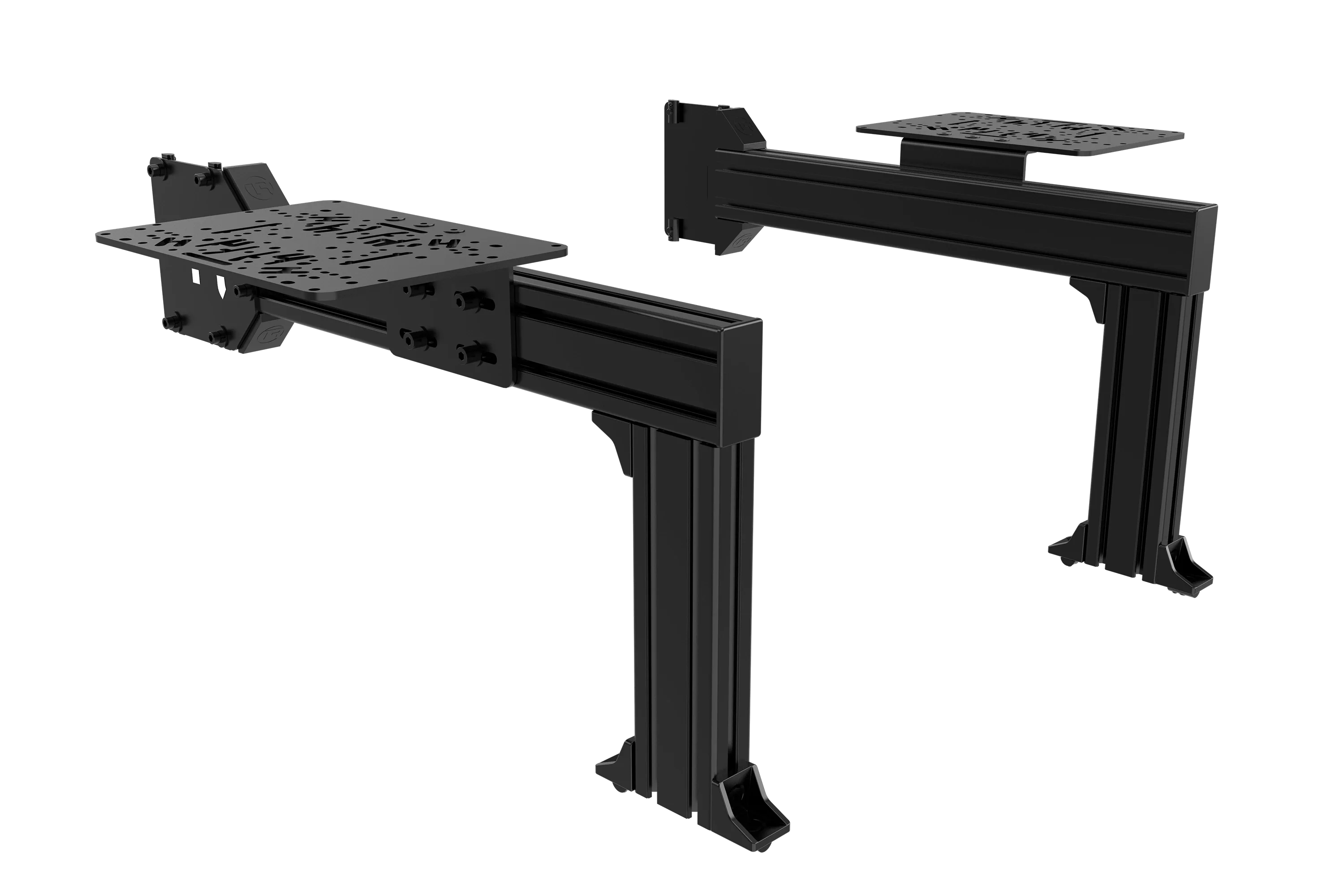 Flight Sim Control Mount Kit – 2 Side Supports, 200mm, for Aluminium Cockpits
