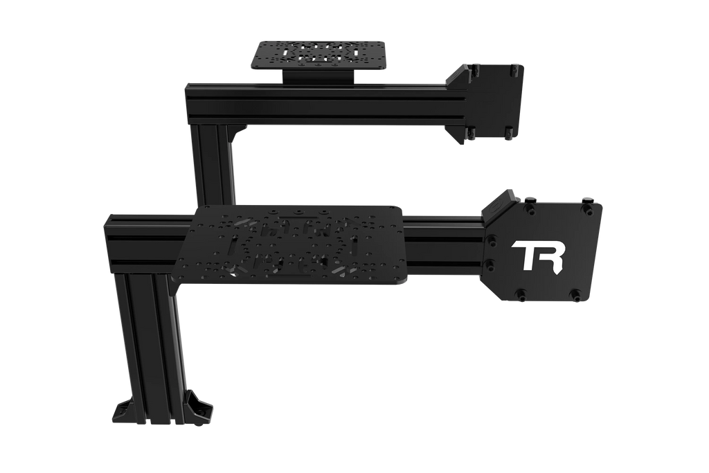 Flight Sim Control Mount Kit – 2 Side Supports, 200mm, for Aluminium Cockpits
