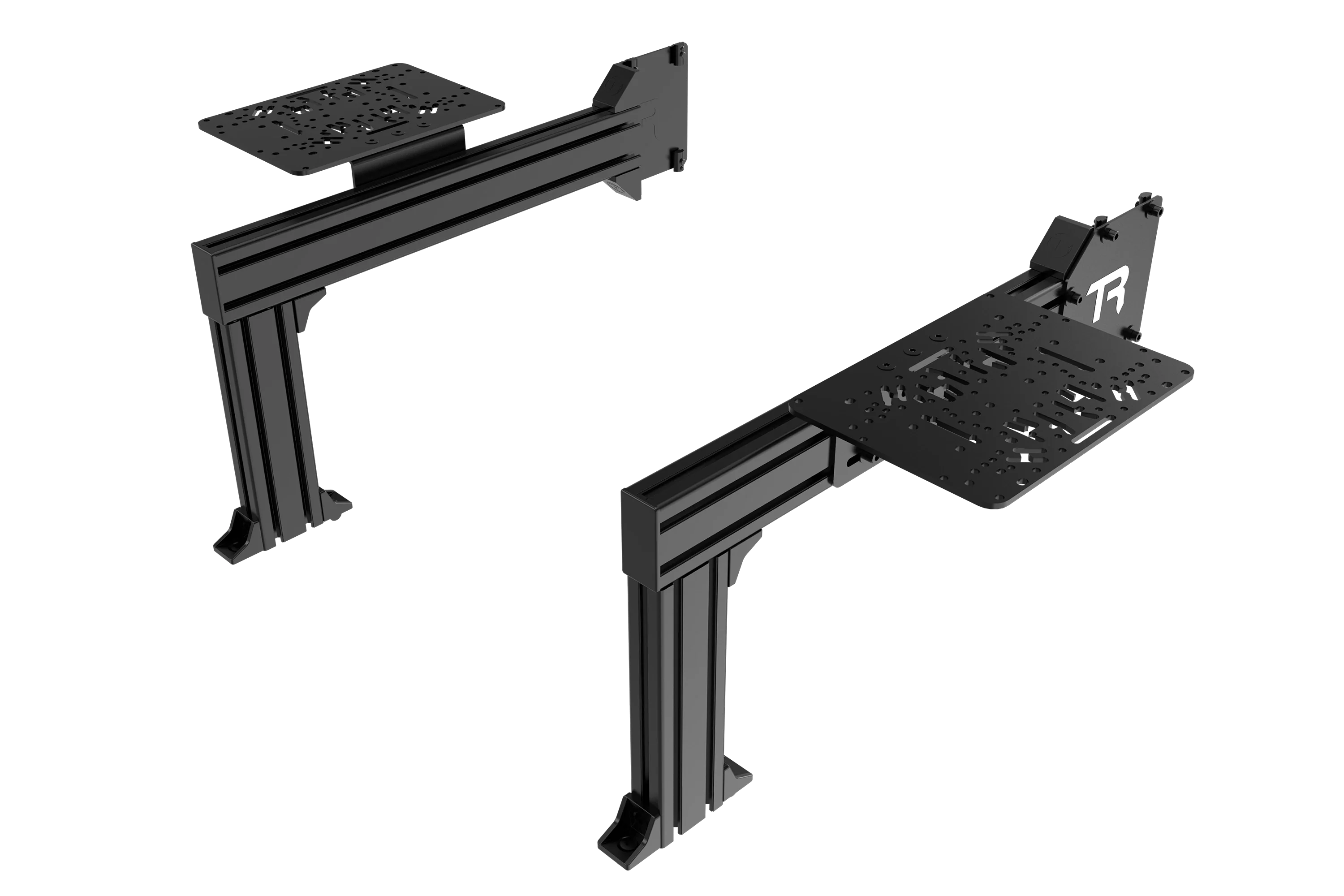 Flight Sim Control Mount Kit – 2 Side Supports, 200mm, for Aluminium Cockpits