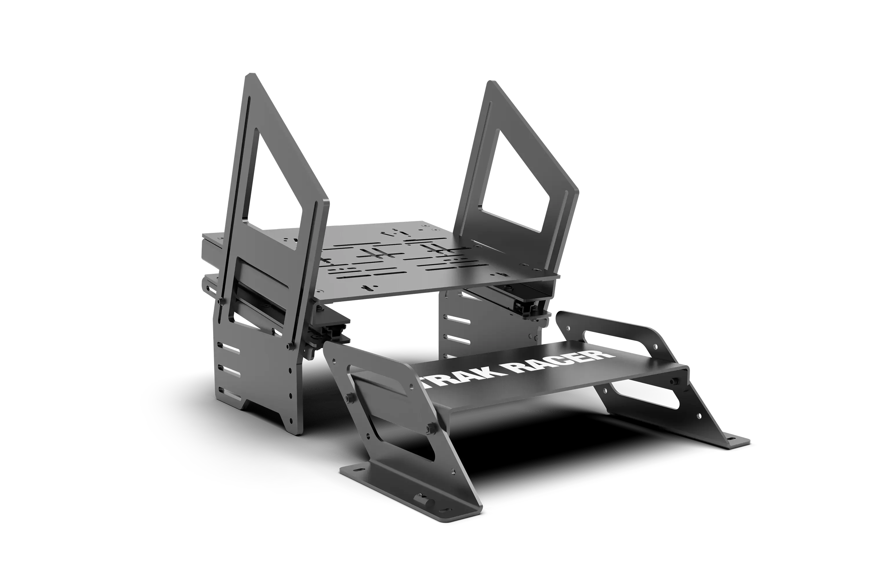 Quick-Adjust Dual Locking Pedal Slider System — For Trak Racer Extrusion Pedal Mounting Plates