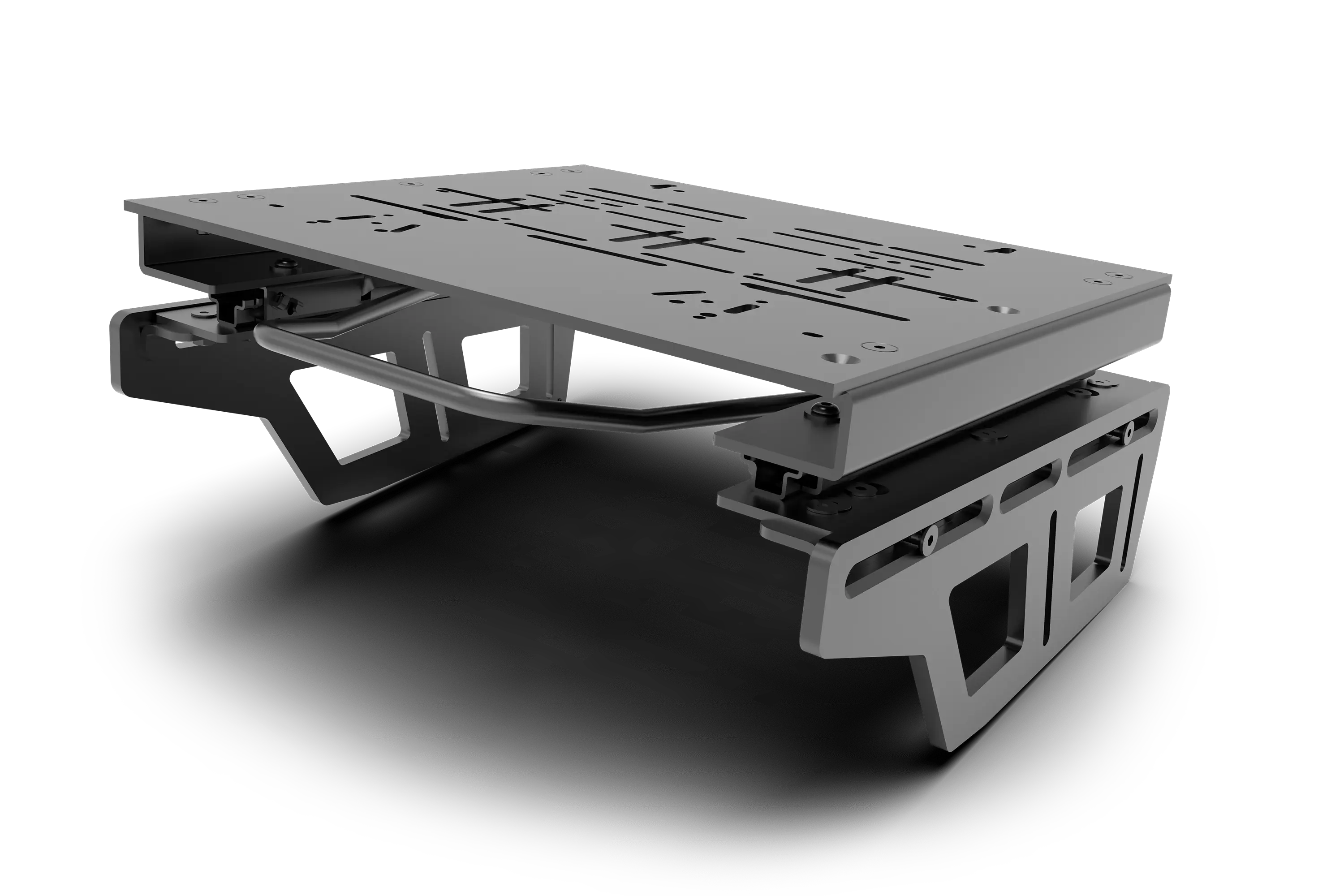 Quick-Adjust Dual Locking Pedal Slider System — For Trak Racer Extrusion Pedal Mounting Plates