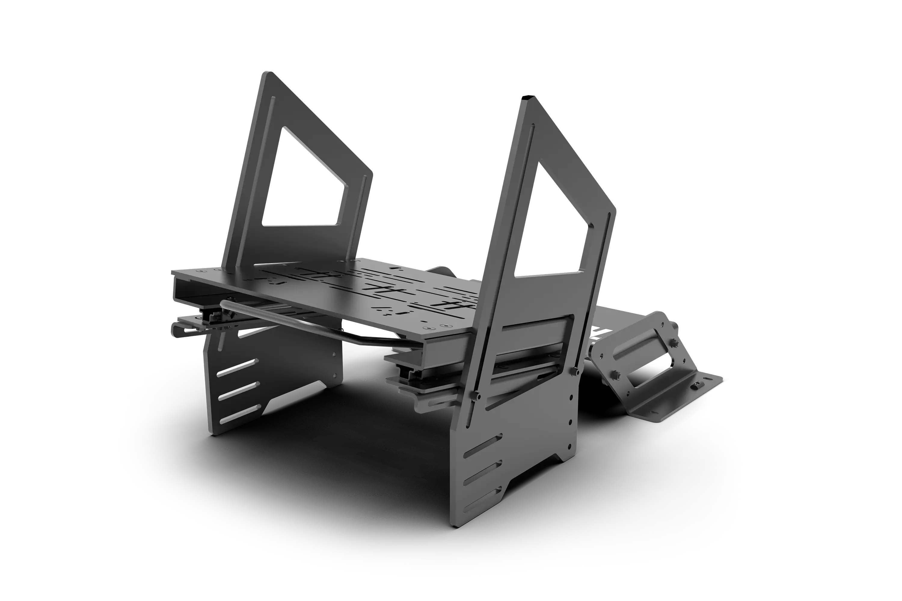 Quick-Adjust Dual Locking Pedal Slider System — For Trak Racer Extrusion Pedal Mounting Plates