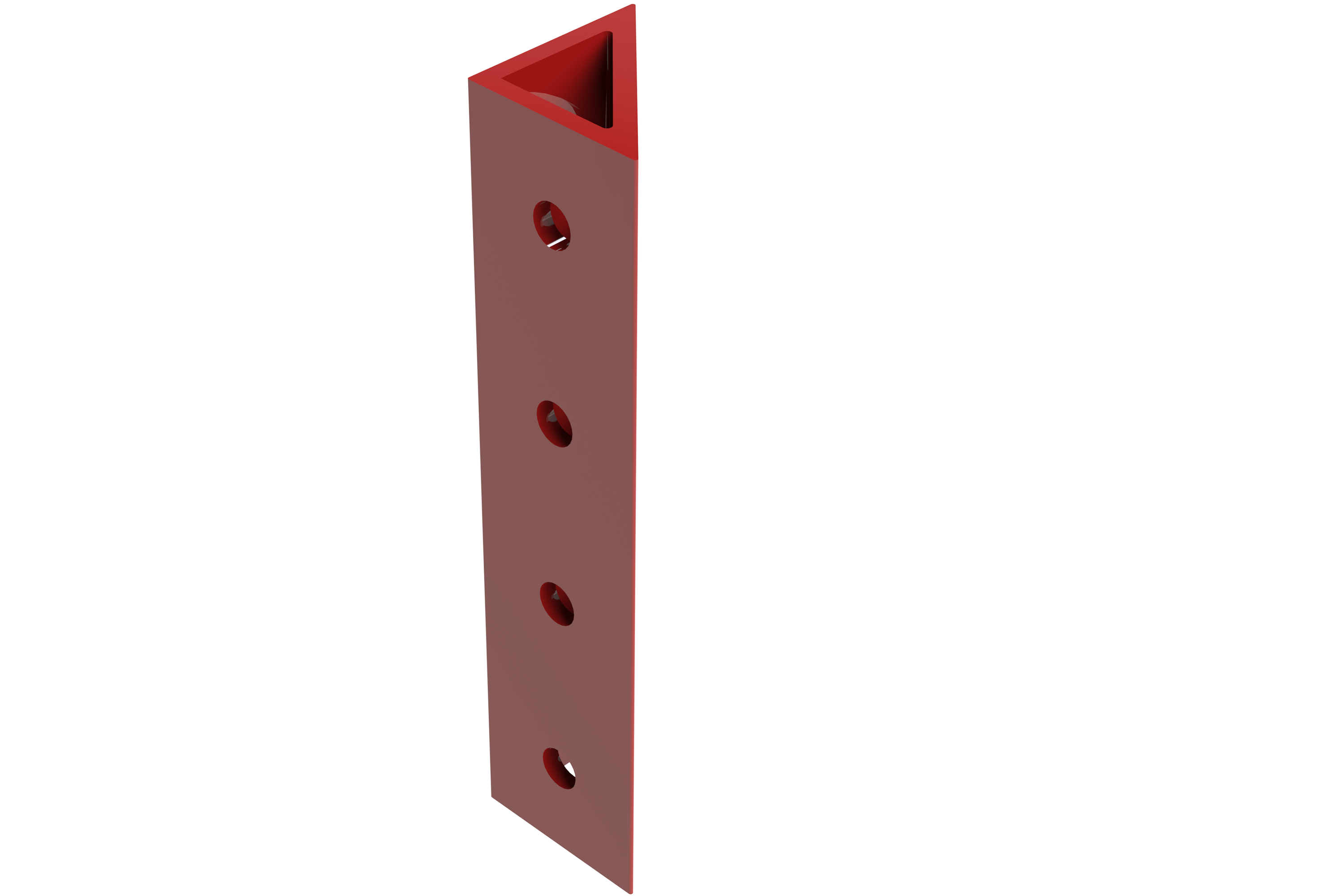 TR8020 Spare Corner Bracket - 160 x 40mm - Red