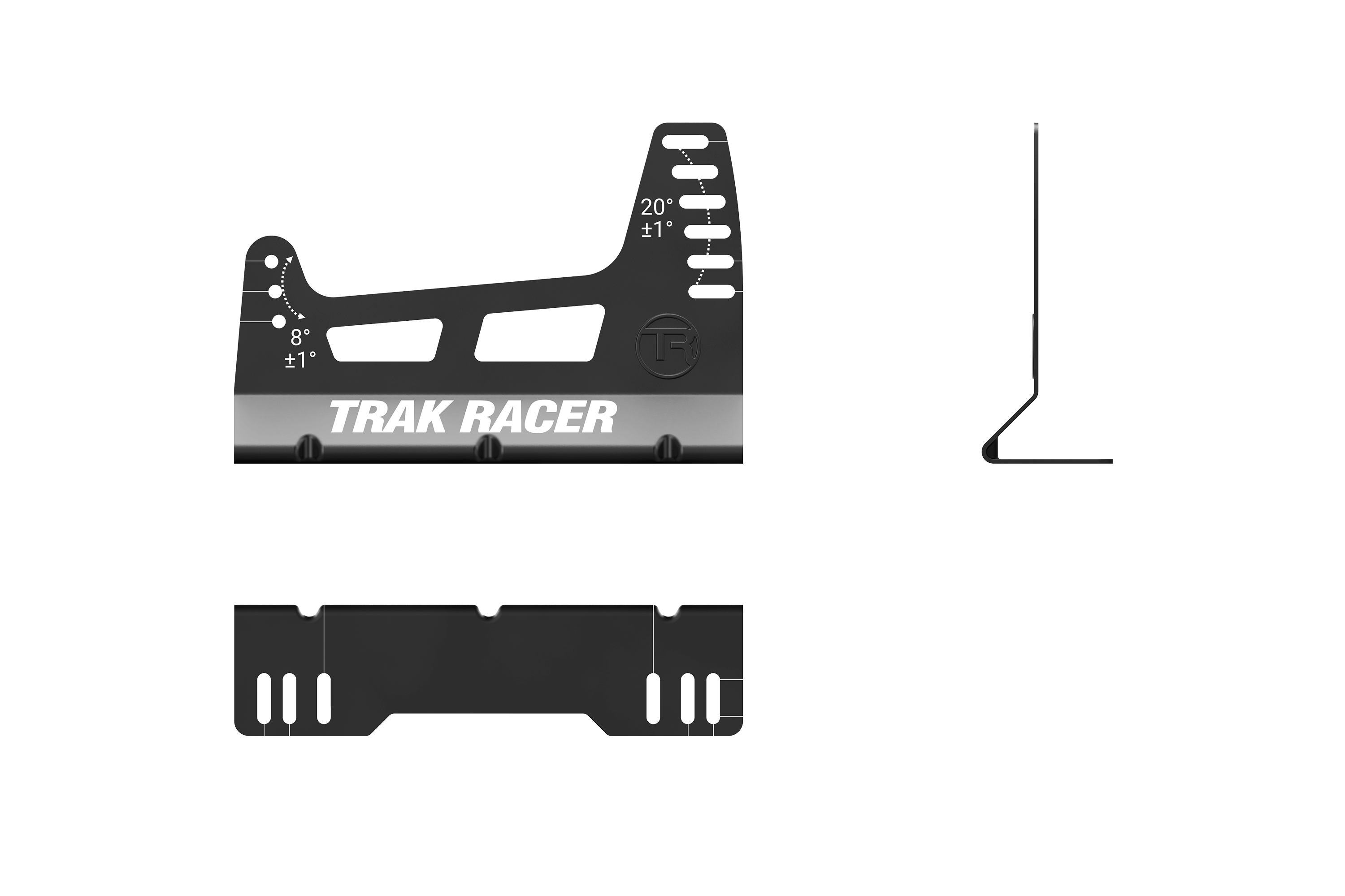 Oversized 18-Stage Adjustable Seat Bracket for GT & Formula Seating