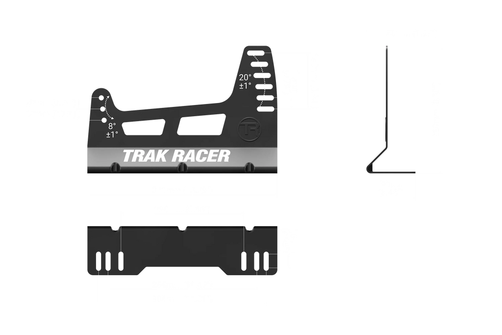 TRS TR Series GT Pro Racing Bucket Seat - Fiberglass Grey