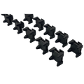 Cable Management Clip & Tie Set (10 Clips + 10 Ties) for 8mm Slot Extrusion Profiles