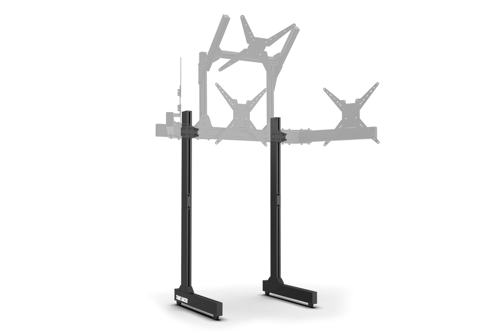 Freestanding Monitor Stand Leg Support Kit with Rubber Floor Protectors