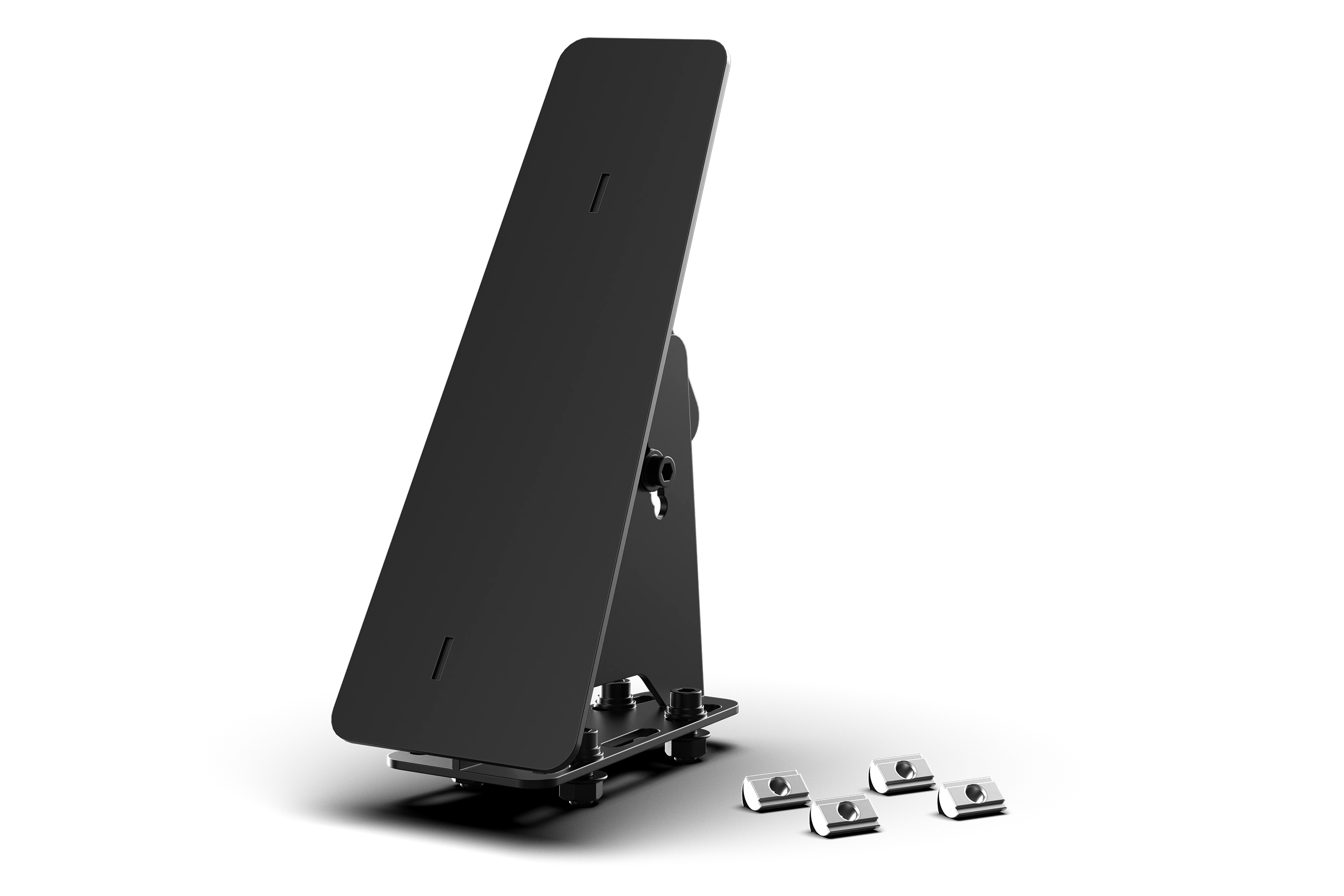 Universal Sim Racing Footrest — Left Foot Rest for Extrusion & Pedal Plate Mounting