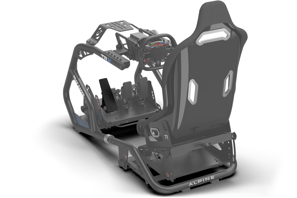 Universal Sim Racing Footrest — Left Foot Rest for Extrusion & Pedal Plate Mounting
