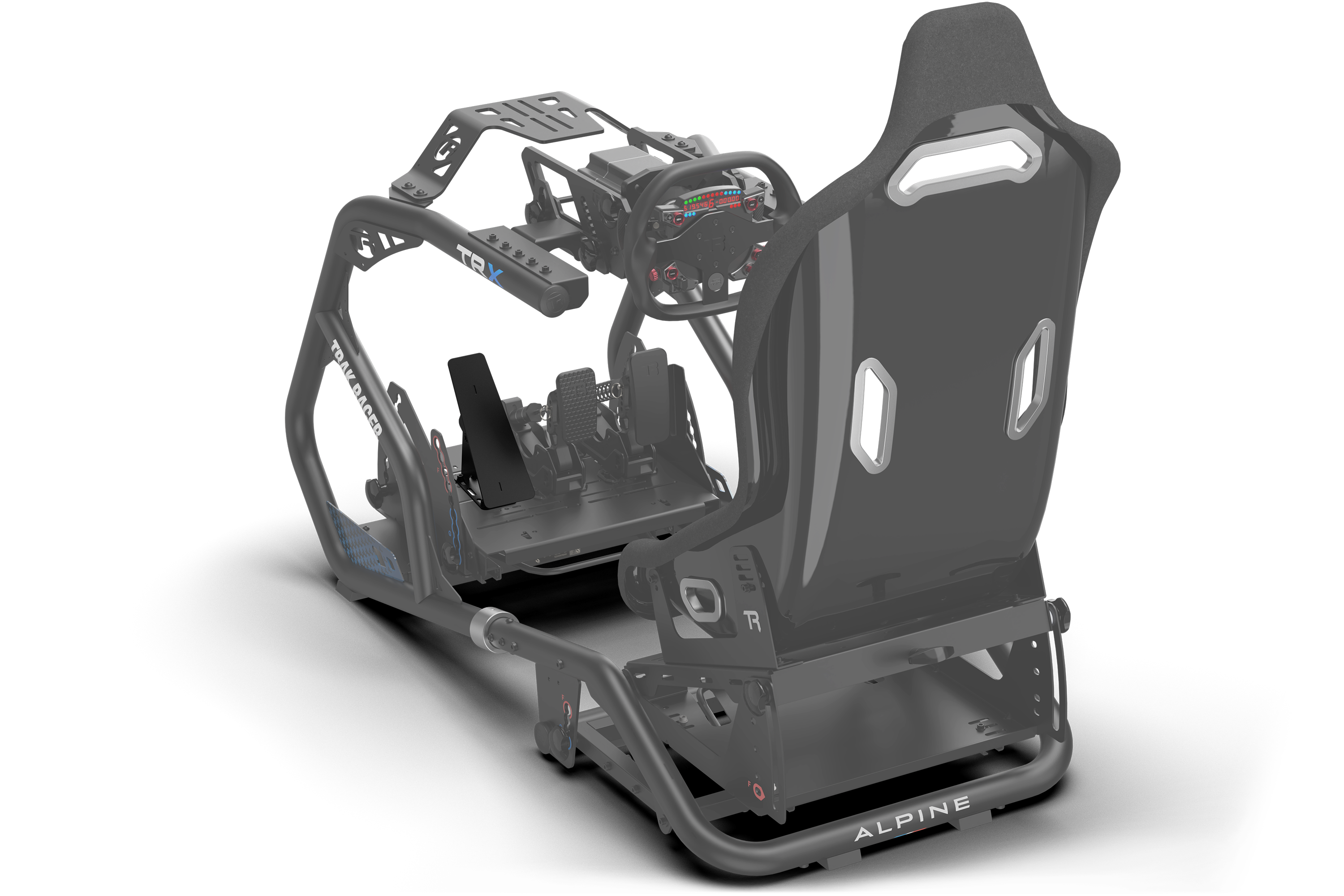 Universal Sim Racing Footrest — Left Foot Rest for Extrusion & Pedal Plate Mounting