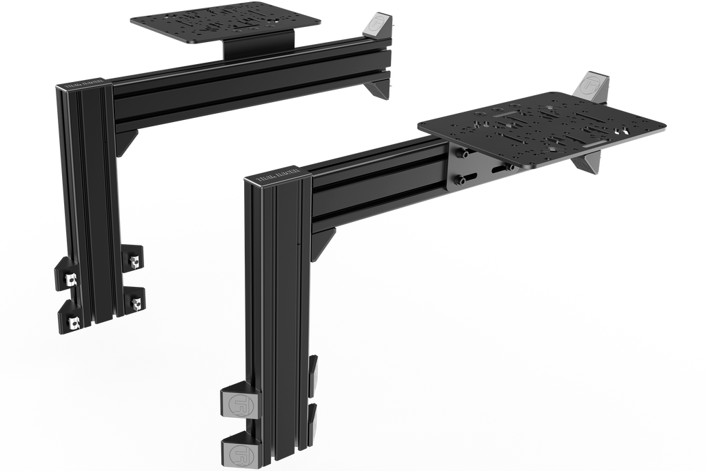 Flight Sim Control Mount Kit – 2 Side Supports, Adjustable 350mm, for Aluminium Cockpits