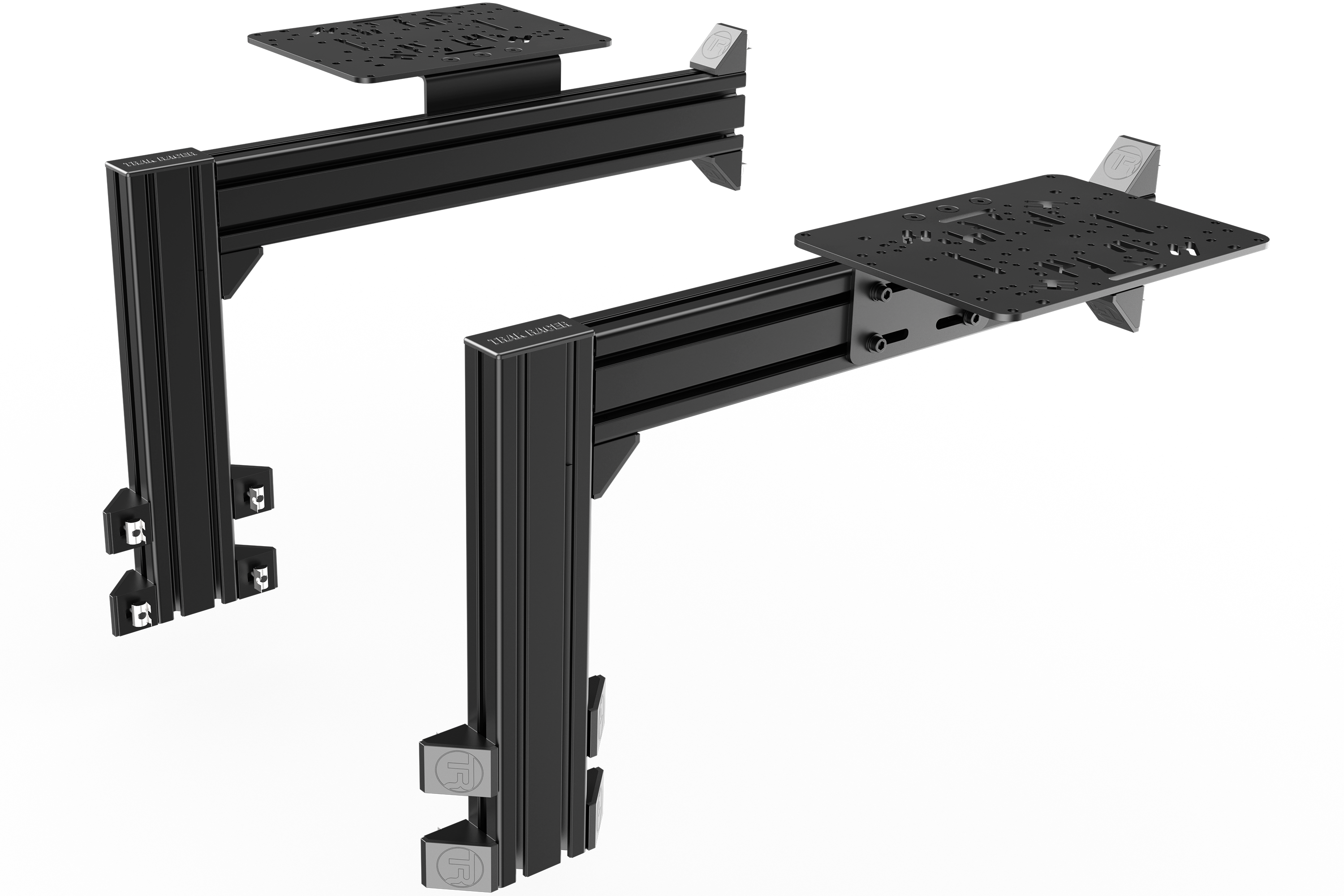 Flight Sim Control Mount Kit – 2 Side Supports, Adjustable 350mm, for Aluminium Cockpits