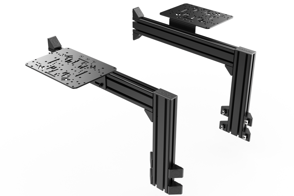Flight Sim Control Mount Kit – 2 Side Supports, Adjustable 350mm, for Aluminium Cockpits