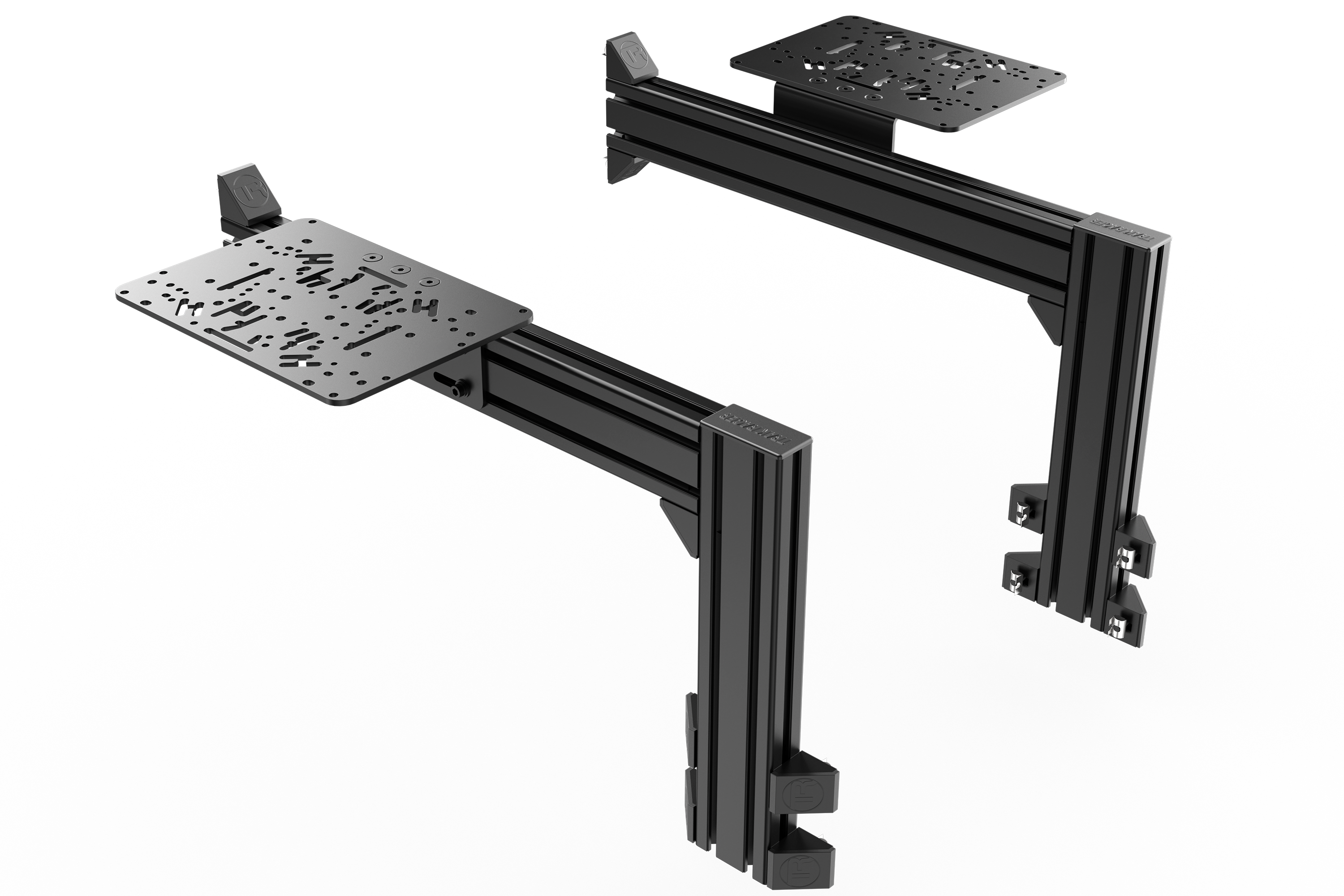 Flight Sim Control Mount Kit – 2 Side Supports, Adjustable 350mm, for Aluminium Cockpits