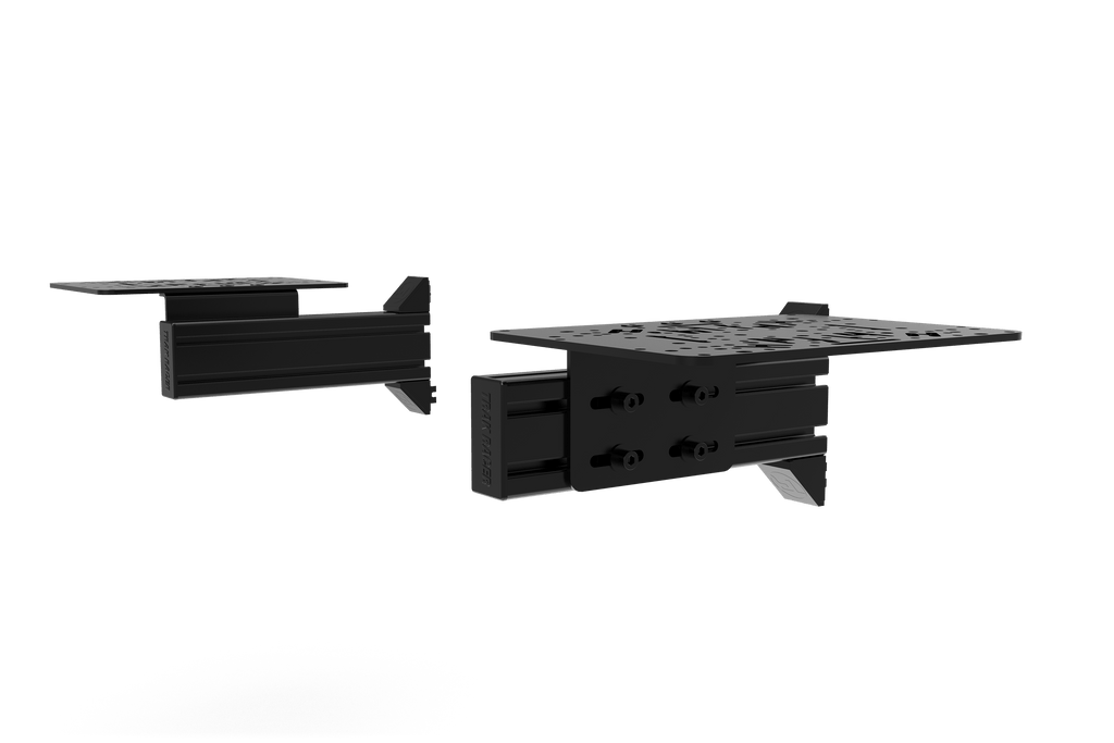 Flight Sim Control Mount Kit – 2 Side Supports, 240mm, for Aluminium Cockpits