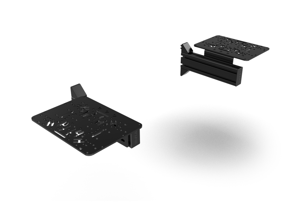 Flight Sim Control Mount Kit – 2 Side Supports, 240mm, for Aluminium Cockpits