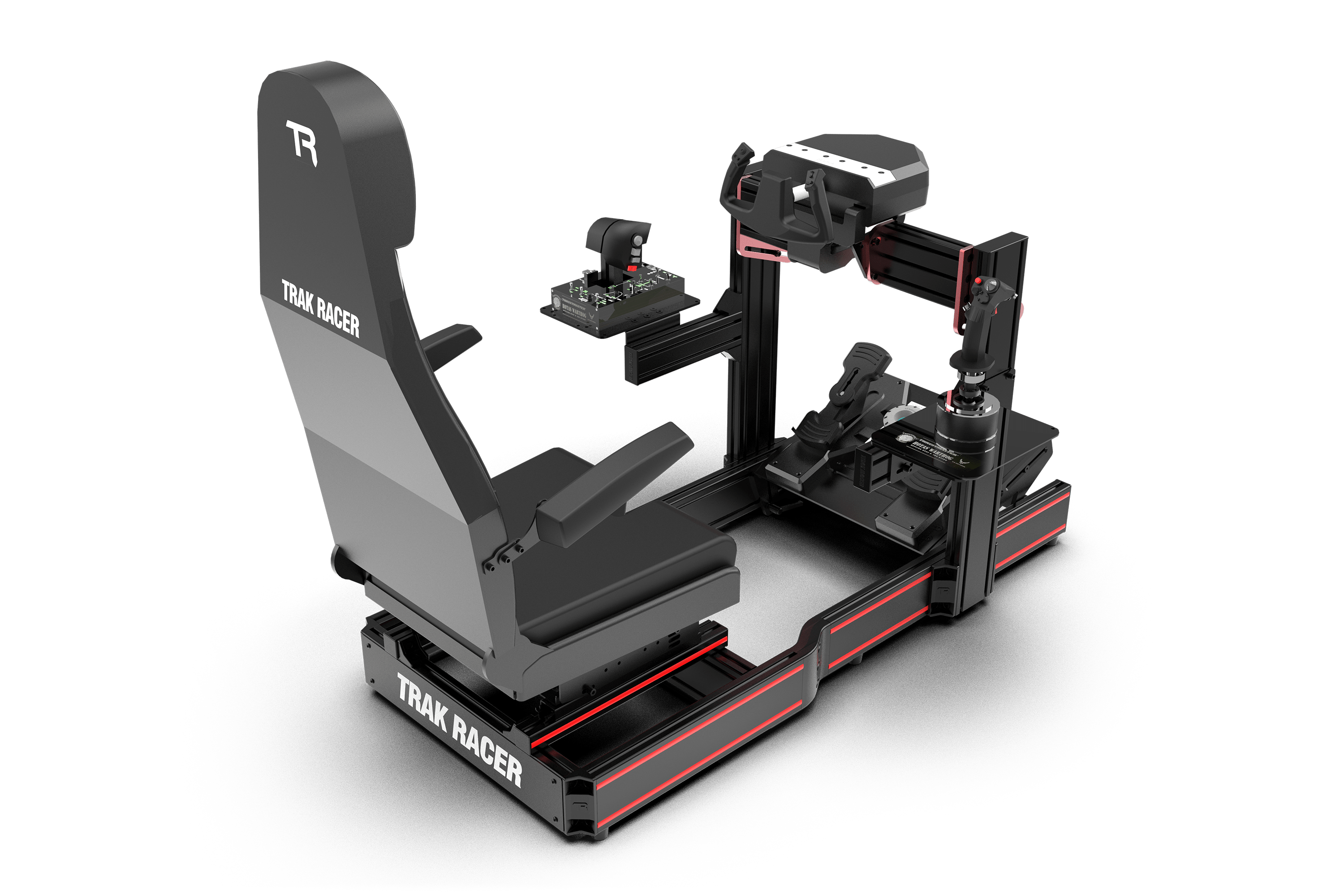 Flight Sim Control Mount Kit – 2 Side Supports, 240mm, for Aluminium Cockpits